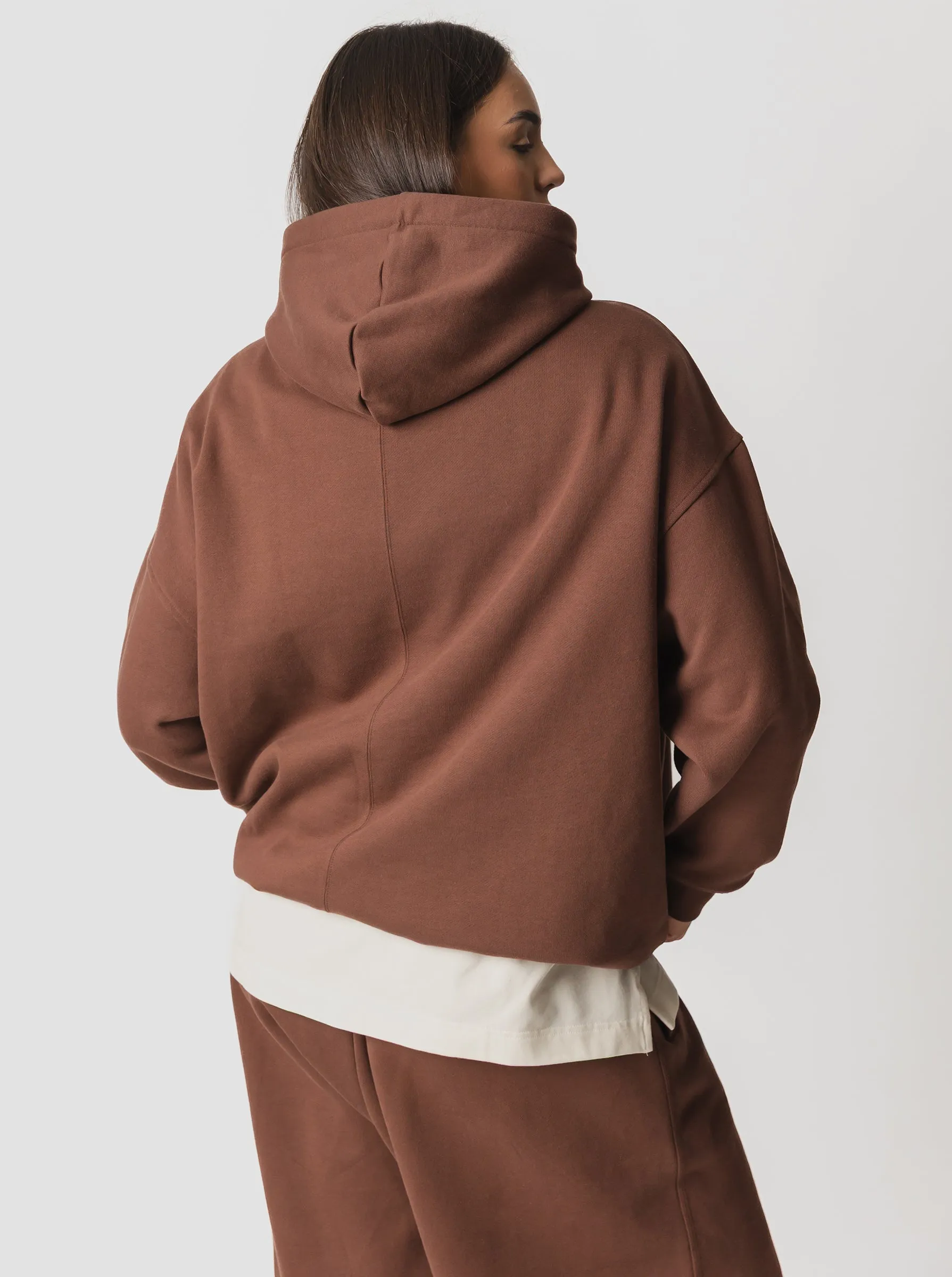 Essentials Linear Oversized Hoodie Low Profile Hood wrinkle free