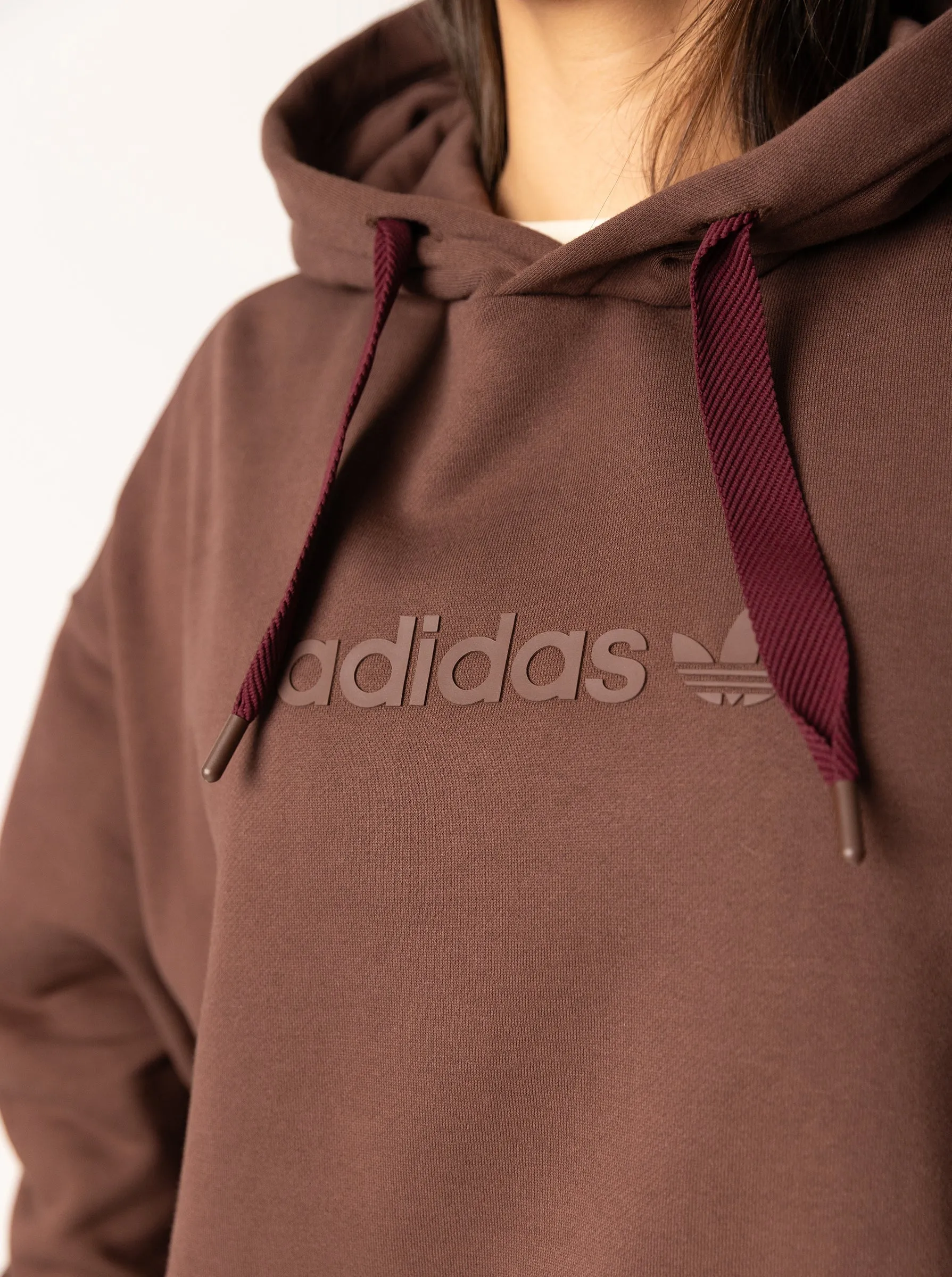 Essentials Linear Oversized Hoodie Tulle accents