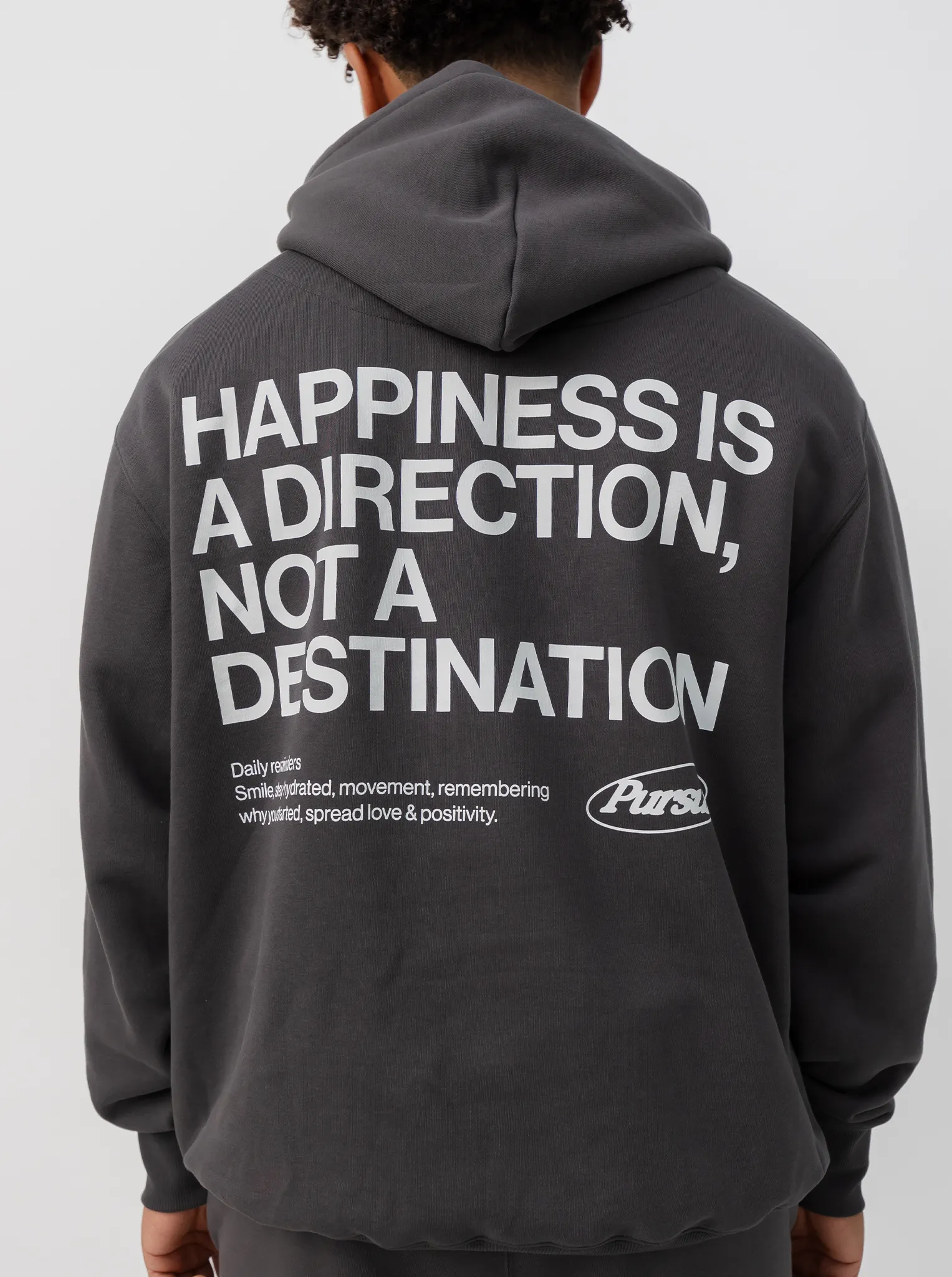 Comfortable clothing Happiness Heavyweight Pullover In Charcoal