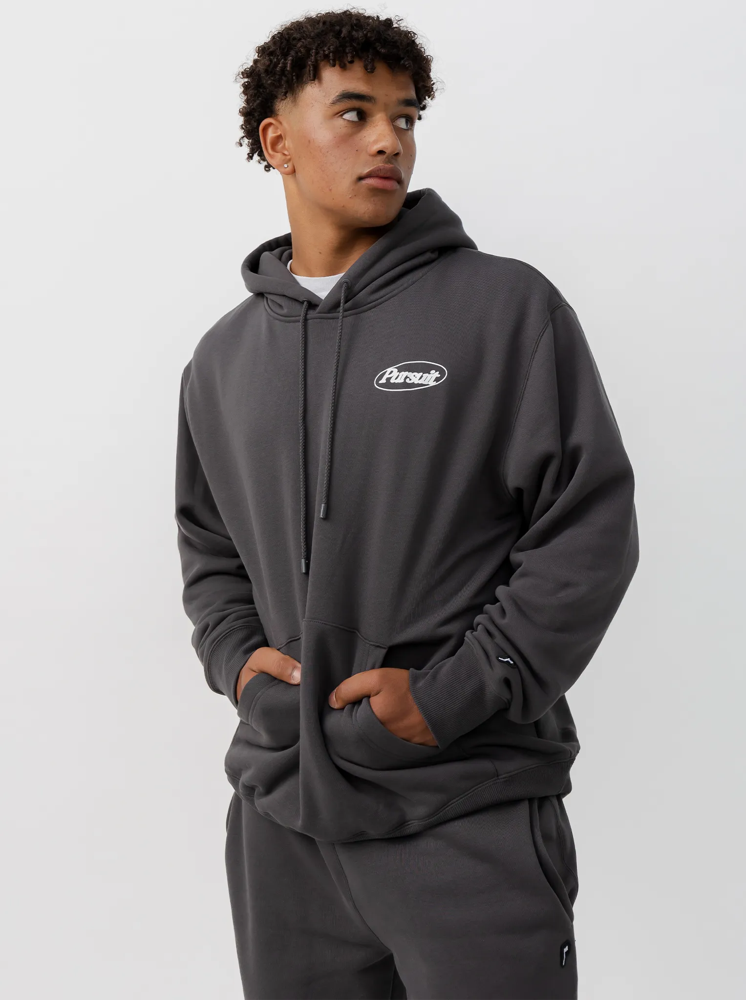 Water-resistant Happiness Heavyweight Pullover In Charcoal