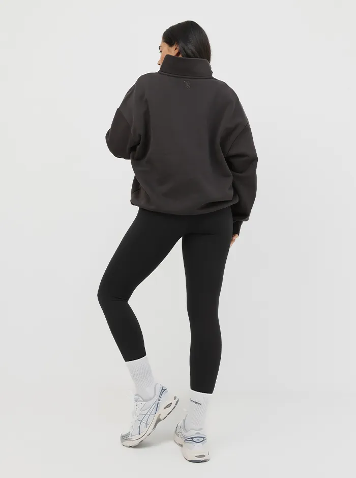 Global fashion Quarter Zip In Pepper