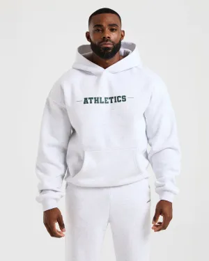 autumn getaway Athletics Oversized Hoodie - Grey Marl