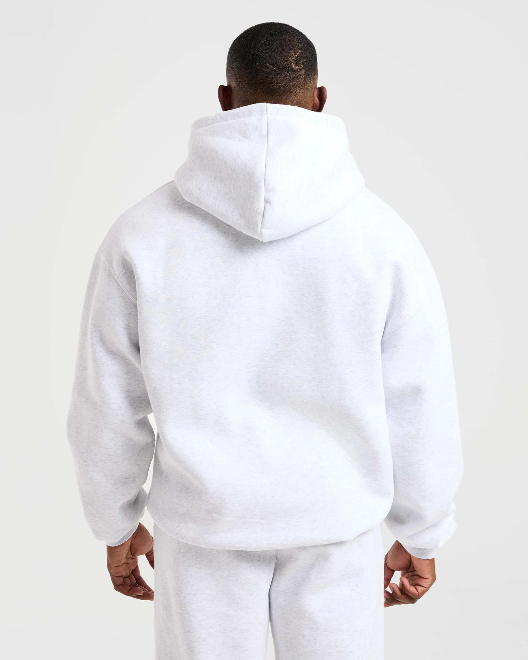 Snake like Travel Outfit Athletics Oversized Hoodie - Grey Marl