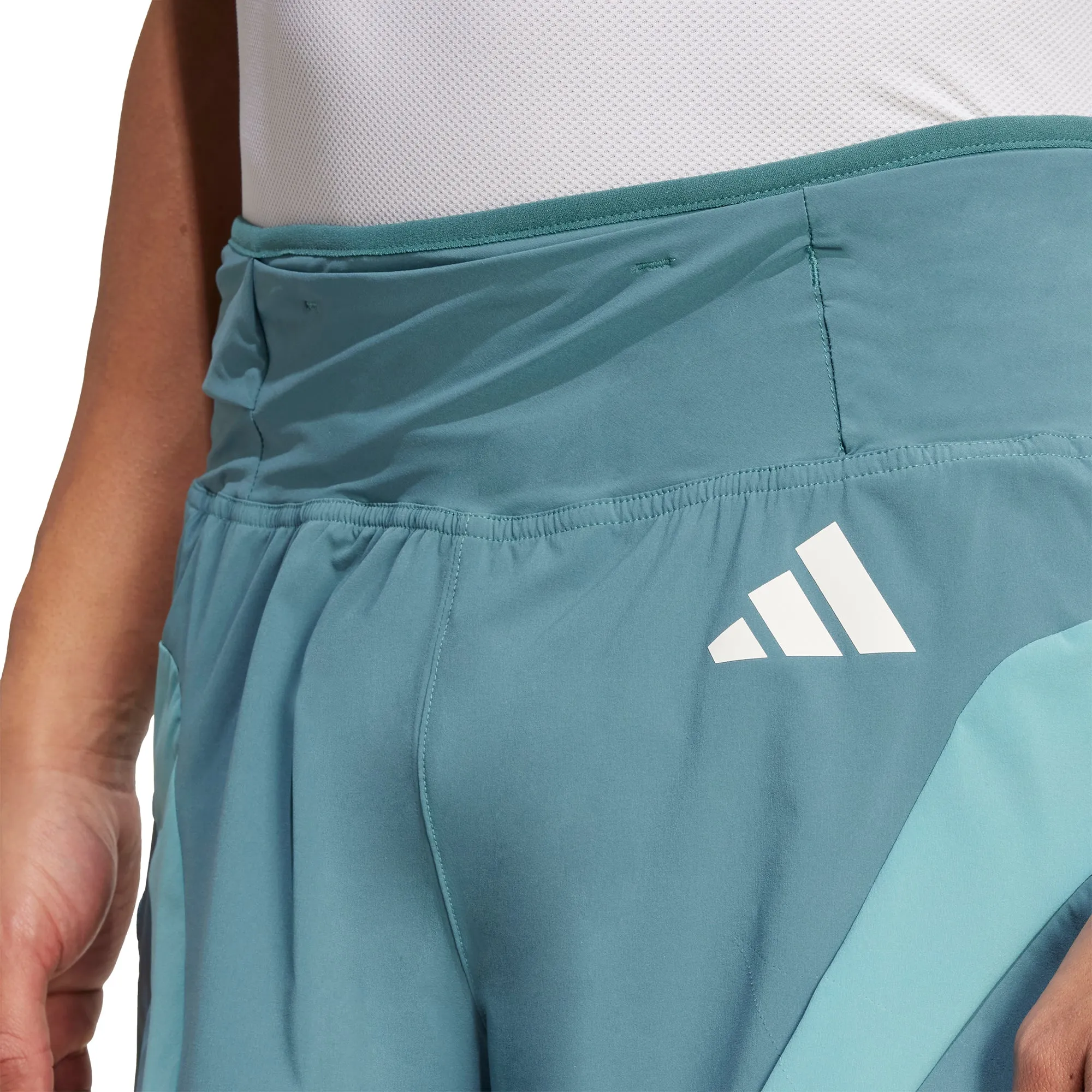 adidas Adizero Archive Gel 3 Inch Mens Running Shorts - Green Underwear