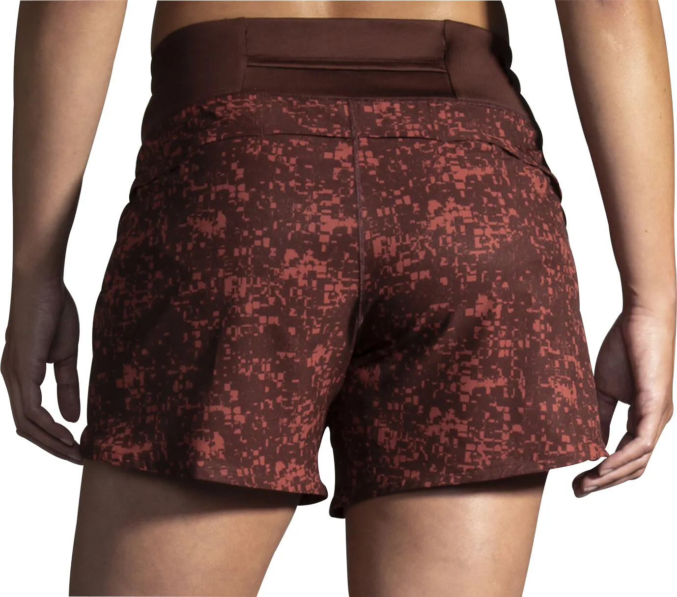 Breathable Lining Brooks Chaser 5 Inch Womens Running Shorts - Red