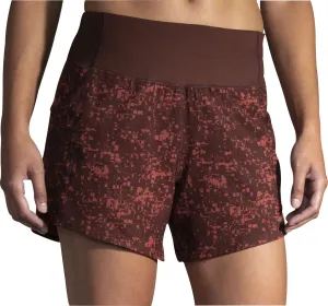 surf wear Brooks Chaser 5 Inch Womens Running Shorts - Red