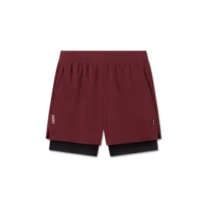 1028. Aerotex? Bonded 7" Liner Short - Crimson Anti Odor Double Layered Hem