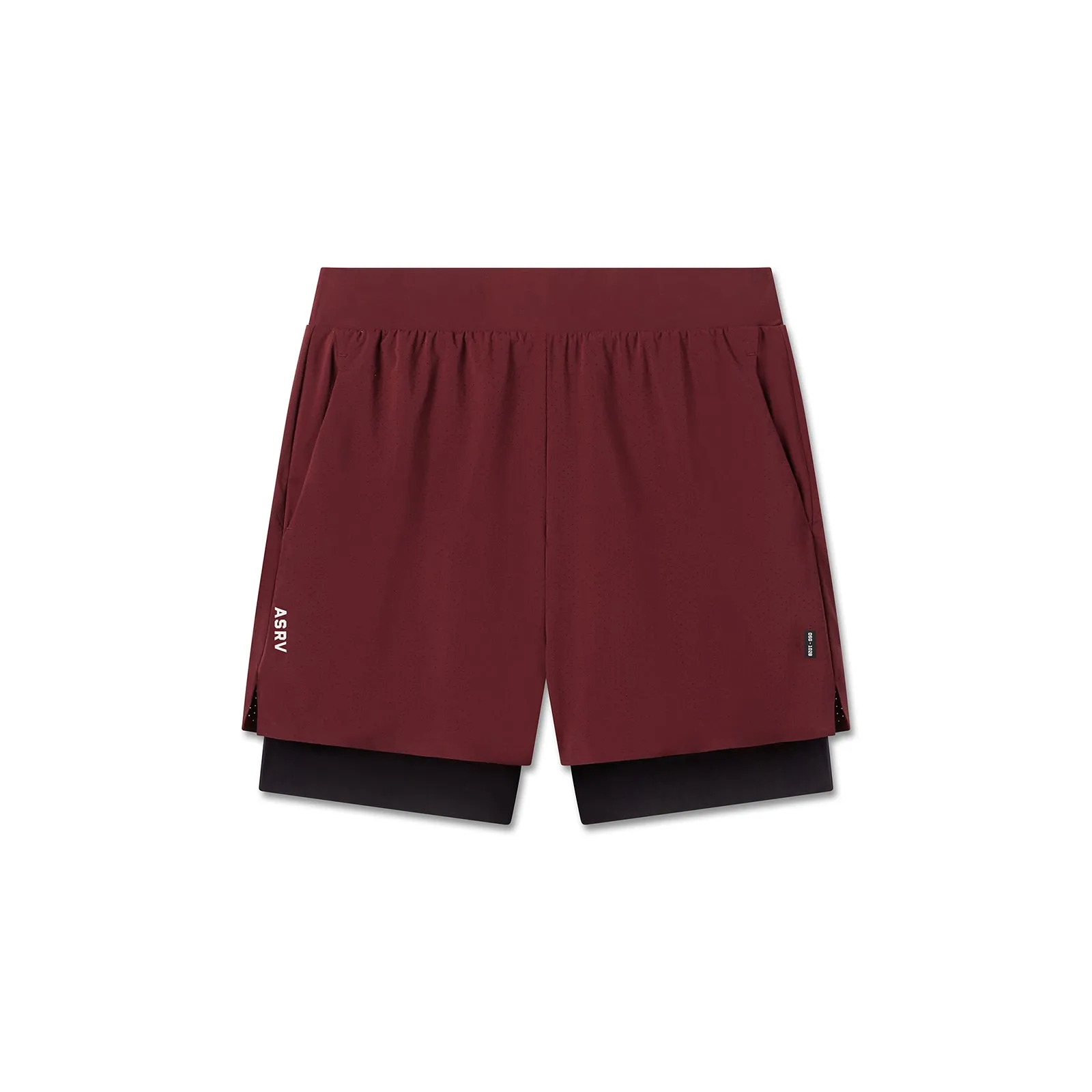 1028. Aerotex? Bonded 7" Liner Short - Crimson Anti Odor Double Layered Hem