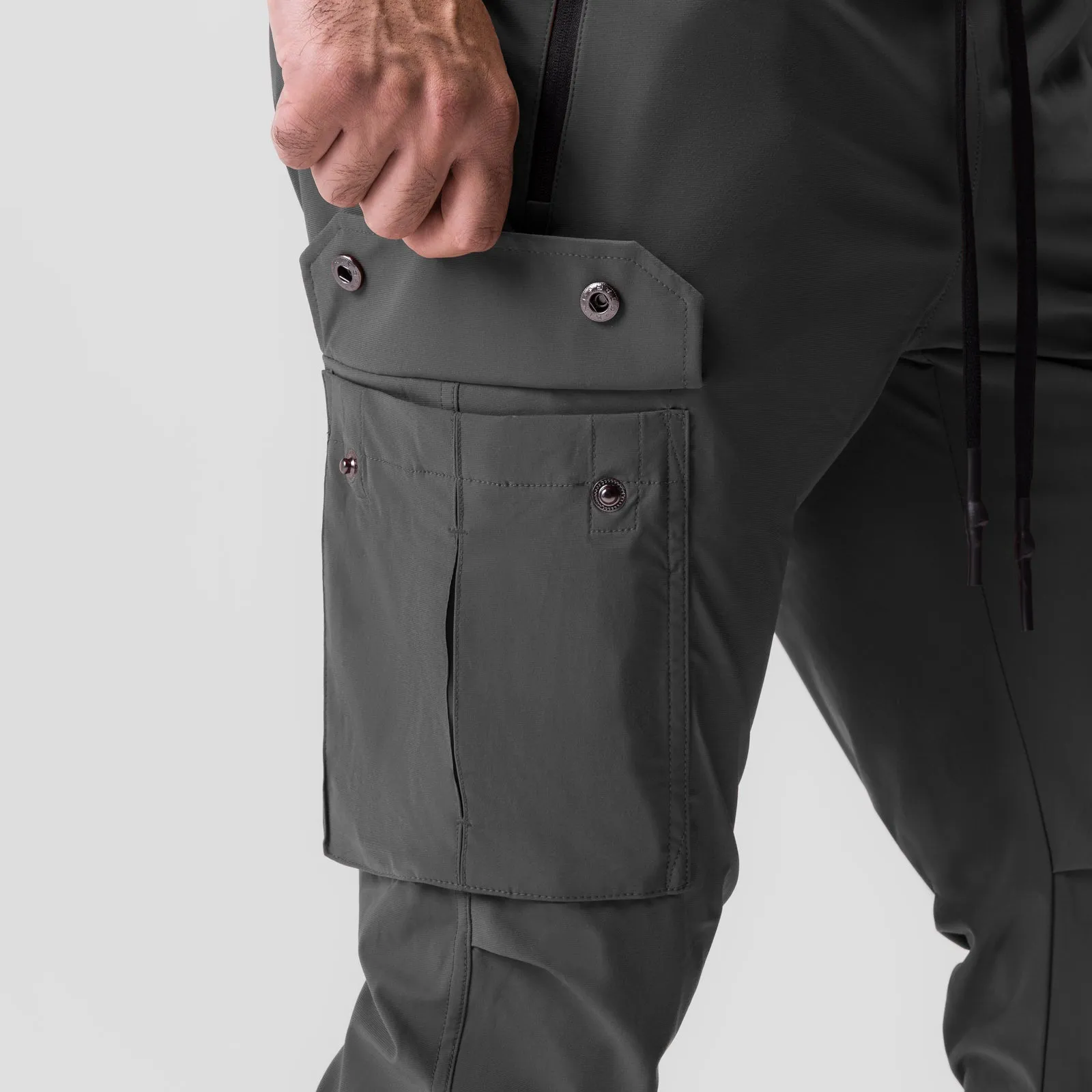 Easy Care Fabric Finish Striped Pattern 0825. Tetra-Lite? Cargo High Rib Jogger - Space Grey