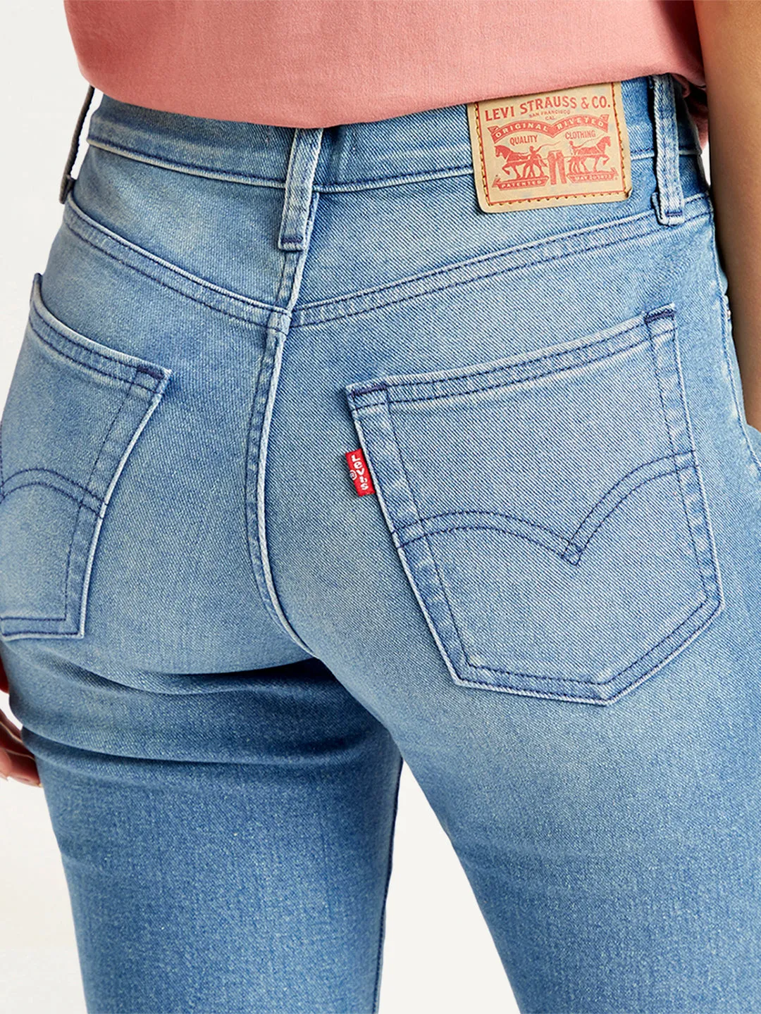 Easy Routine Women's 725 Blue Flared Fit High Rise Jeans