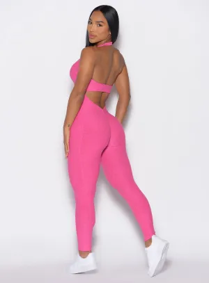 Backless Pocket Bodysuit Fine Trendy