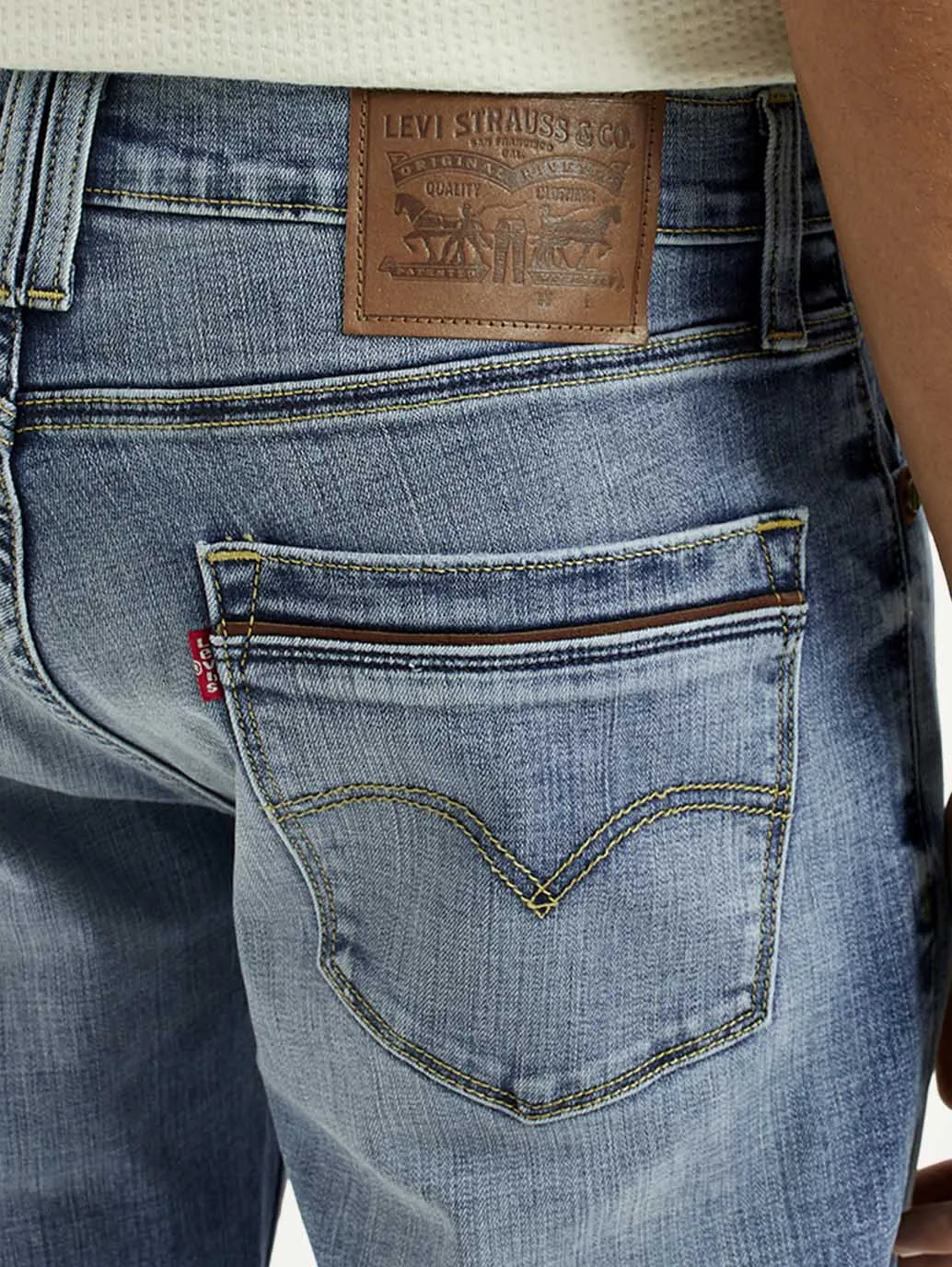 Men's 511 Light Indigo Slim Fit Mid Rise Jeans Smooth Shape