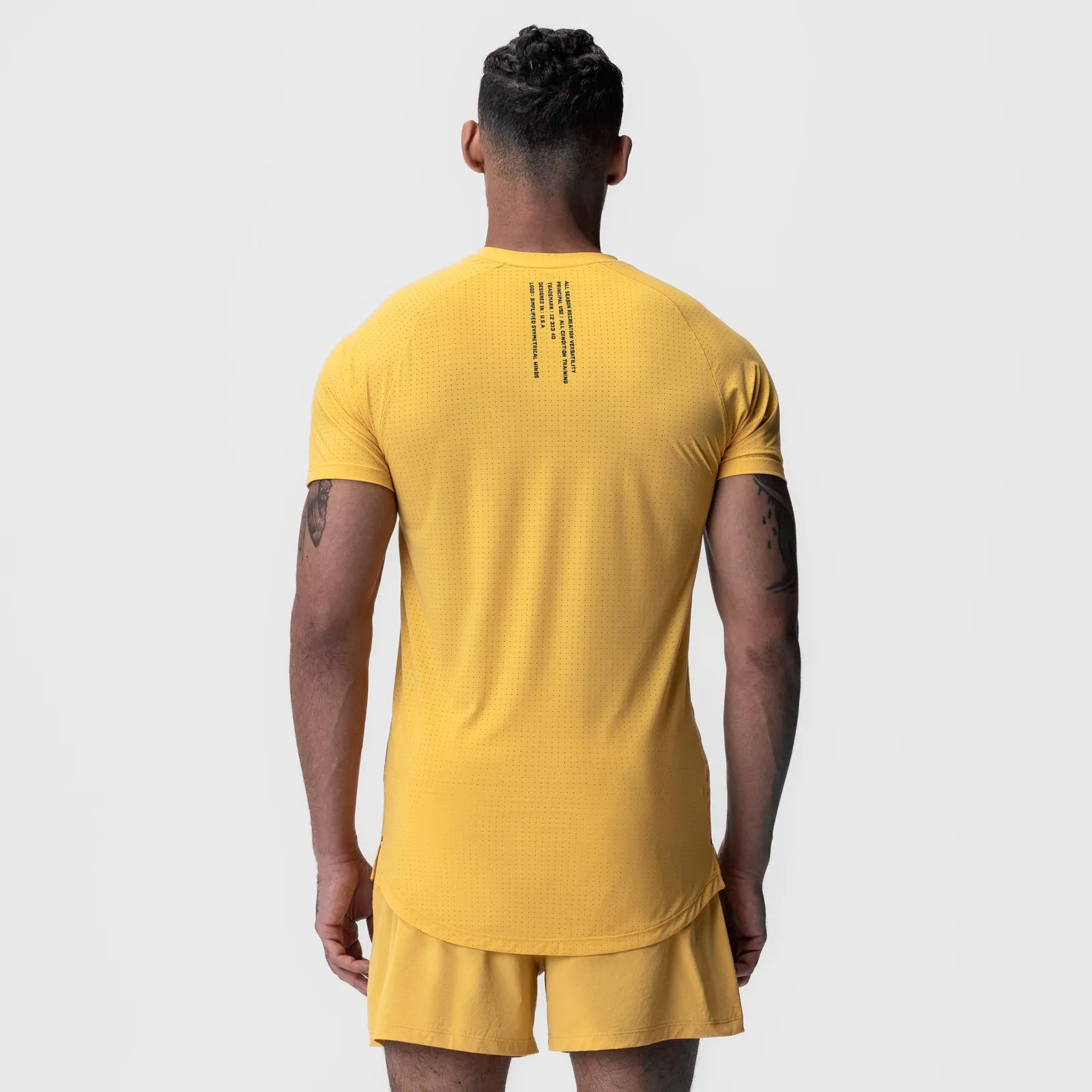 0948. Laser-Vent? Established Tee - Amber AntiPillingTreatment