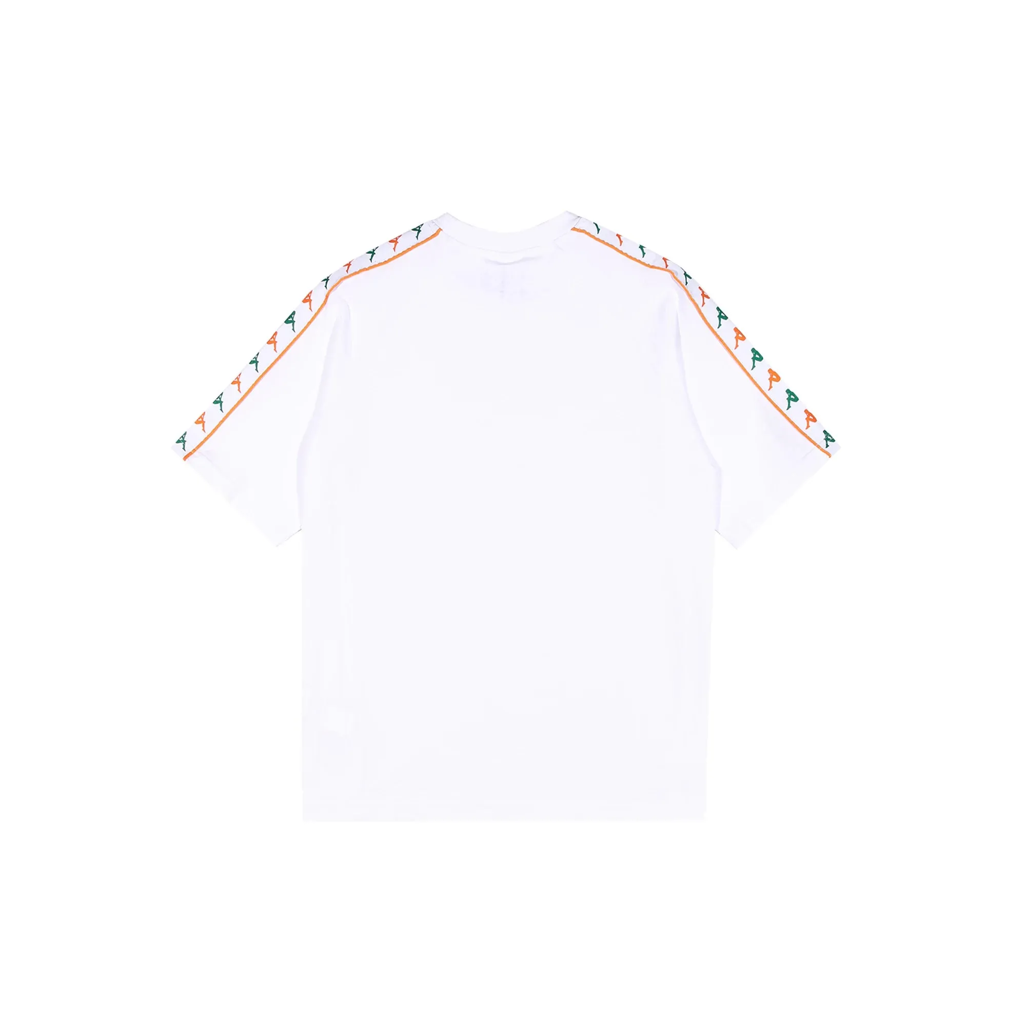 Durable Construction 222 Banda Ninon T-Shirt - White Green Tee Orange