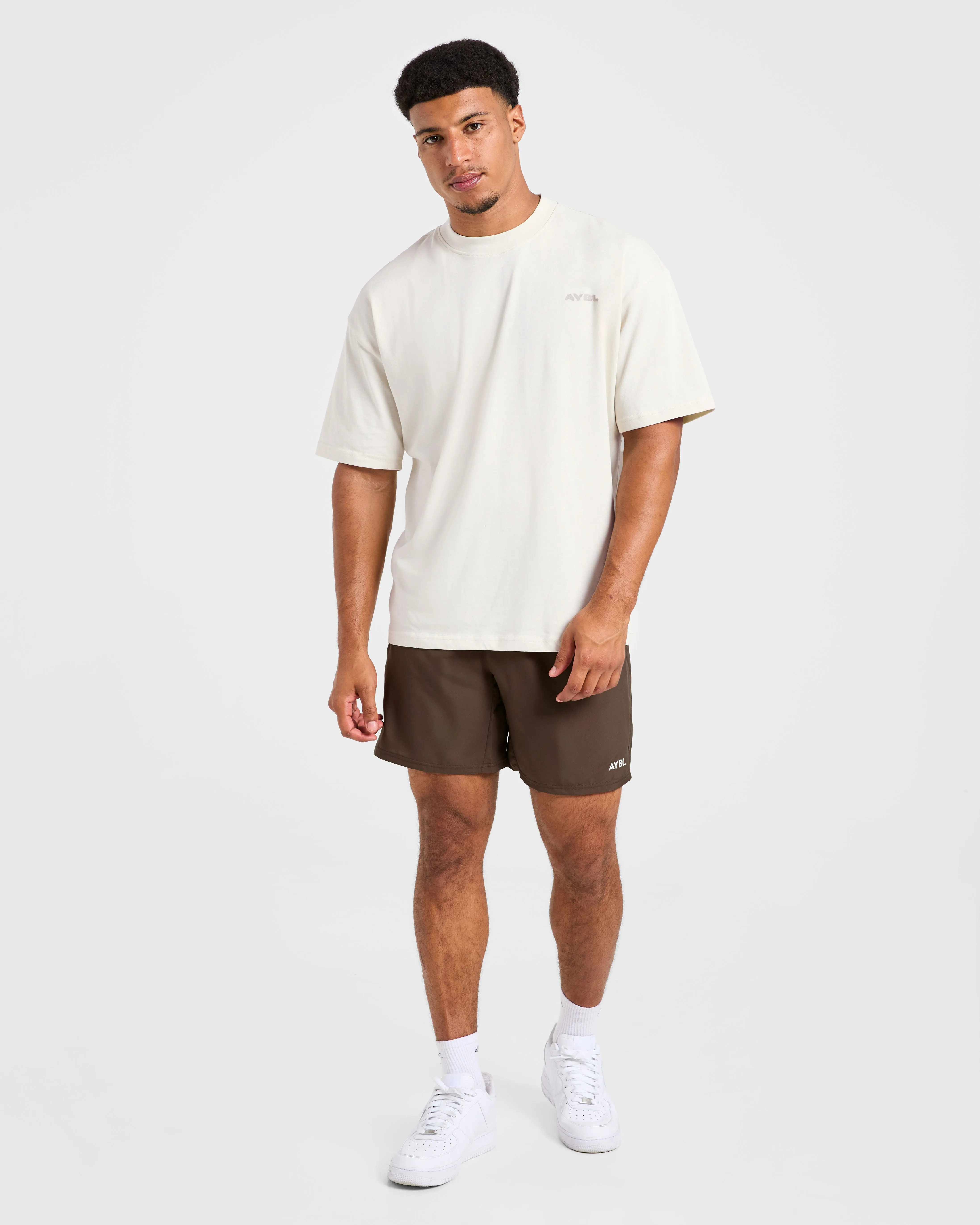 Core 7" Shorts - Deep Brown Slip Resistant Inner Grip