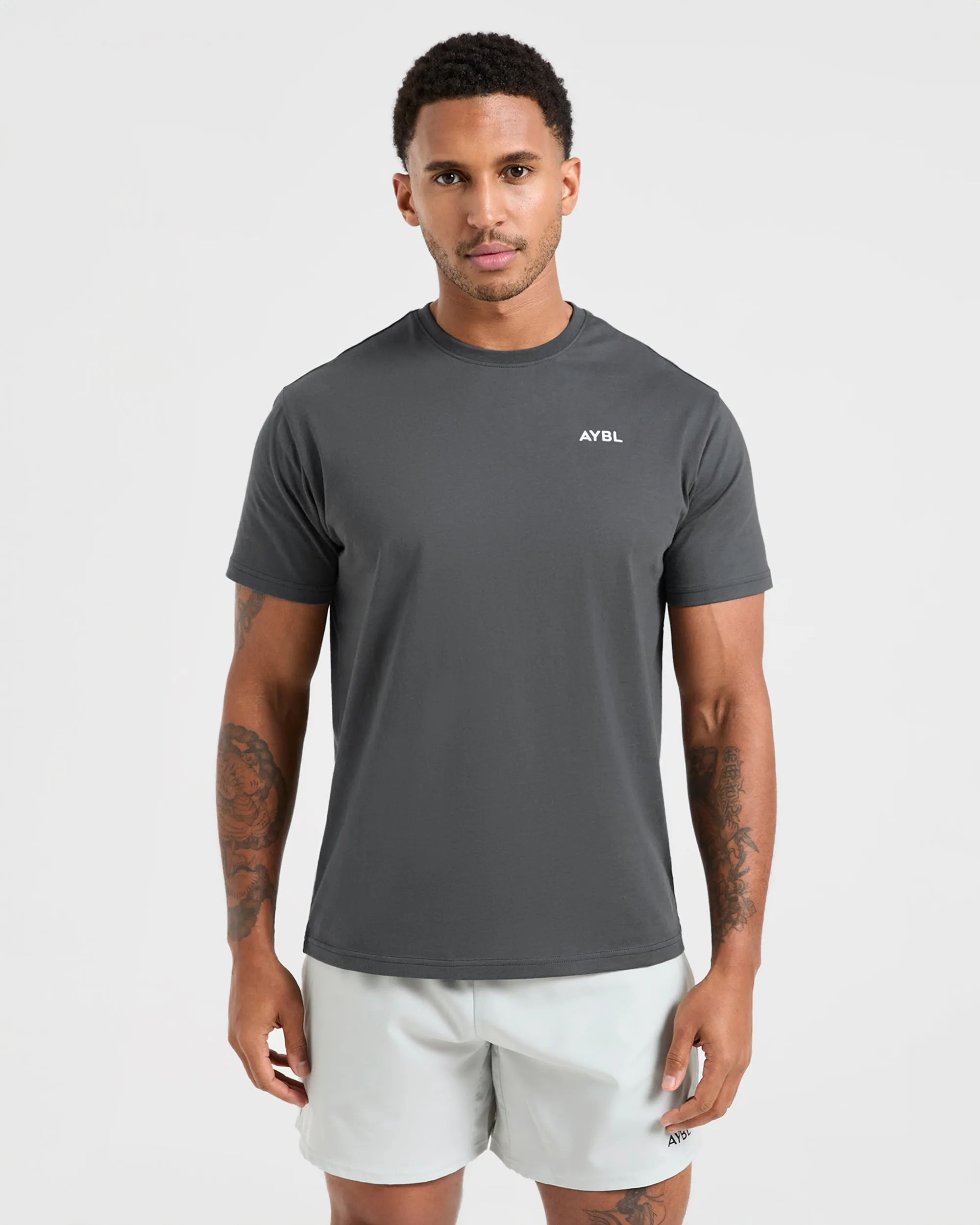 Modern Trend Look Essential T Shirt - Smoke Grey
