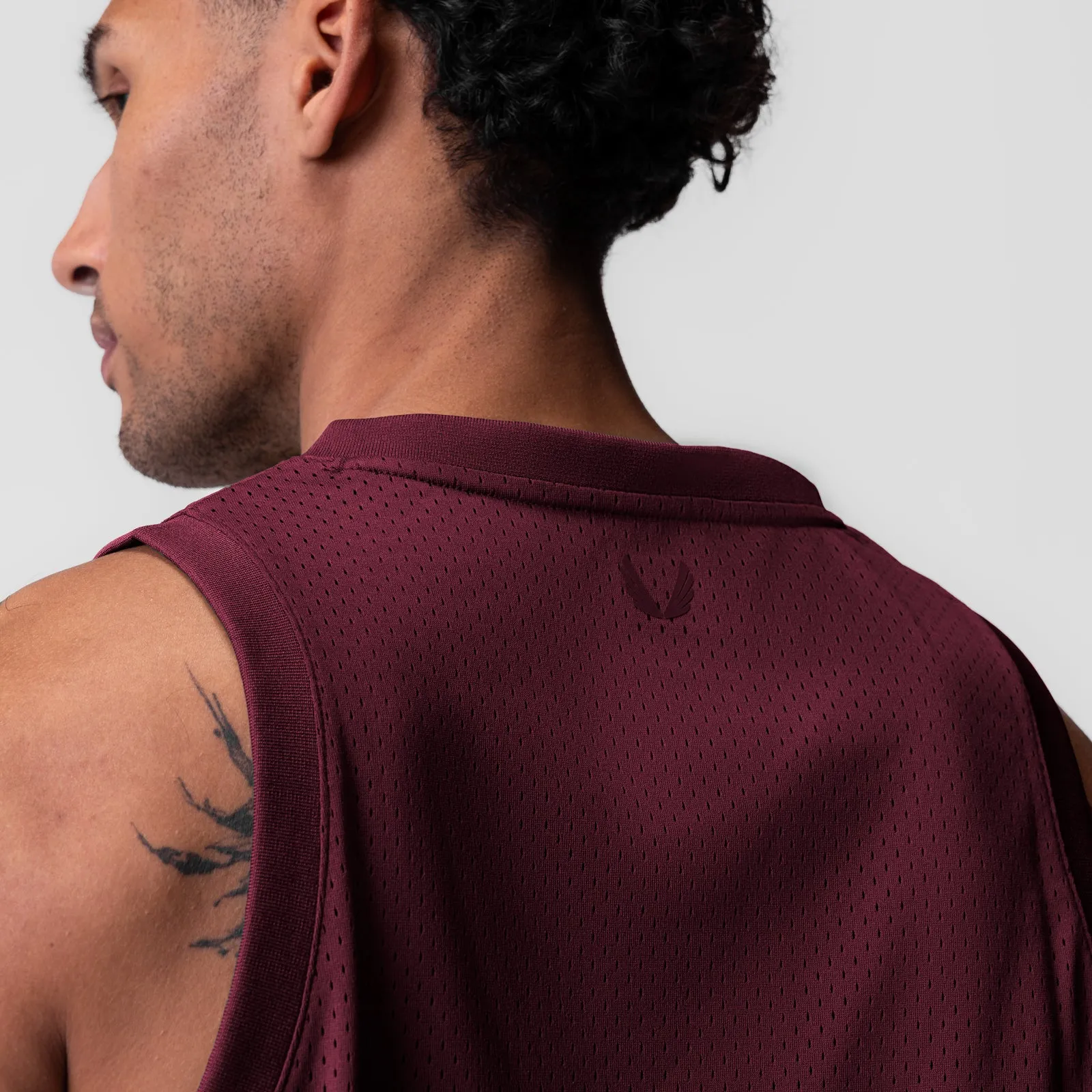 coastal region 0990. Ion-Mesh Basketball Jersey - Crimson