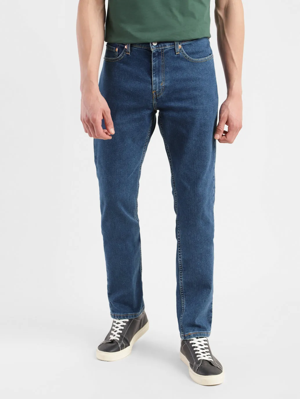 Men's 511 Navy Blue Slim Fit Mid Rise Jeans Holiday Vibes High Quality Traveler Gear Slim