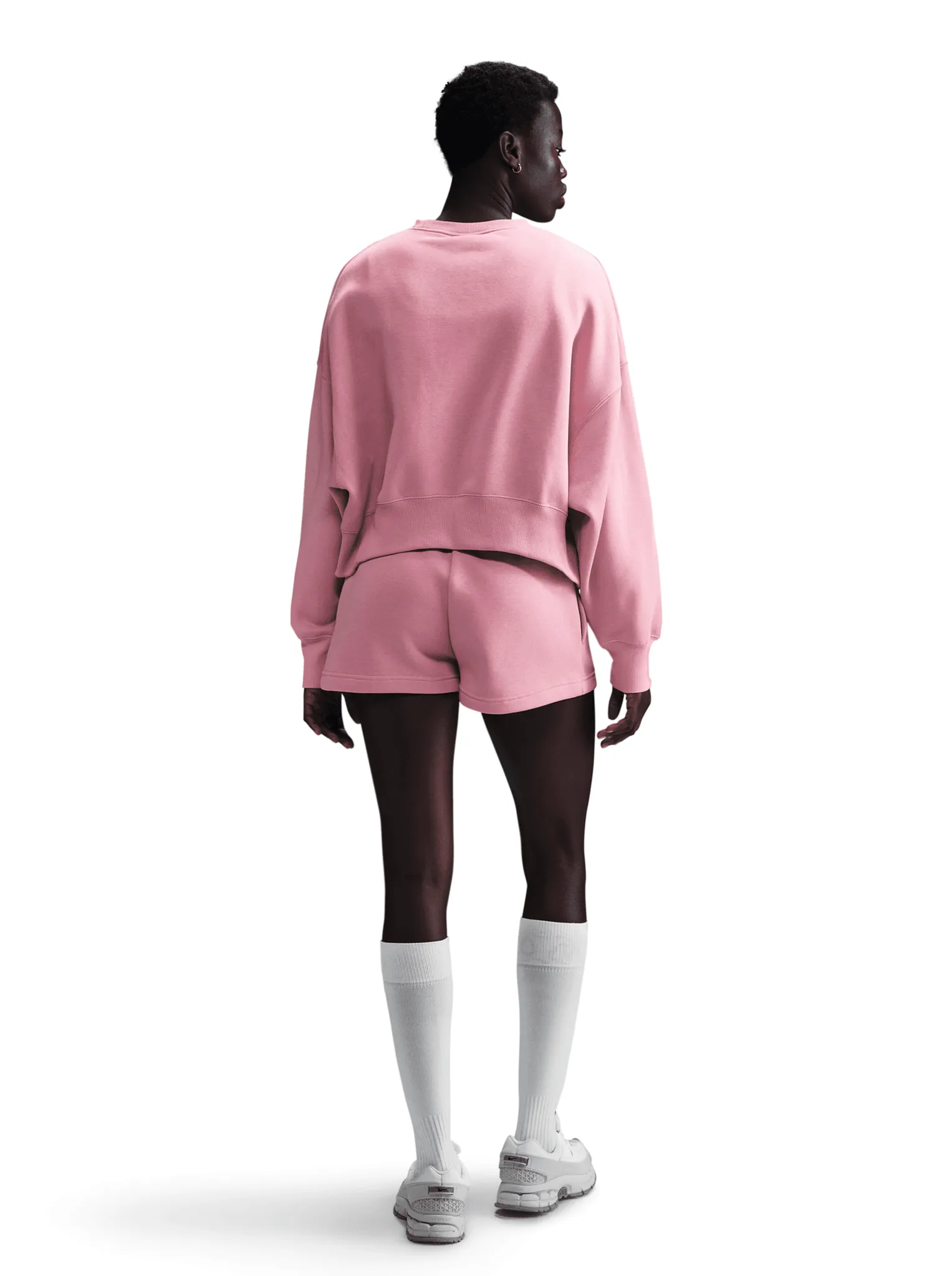 Sportswear Phoenix Fleece Oversized Crew-Neck Sweatshirt Lace trim Warm