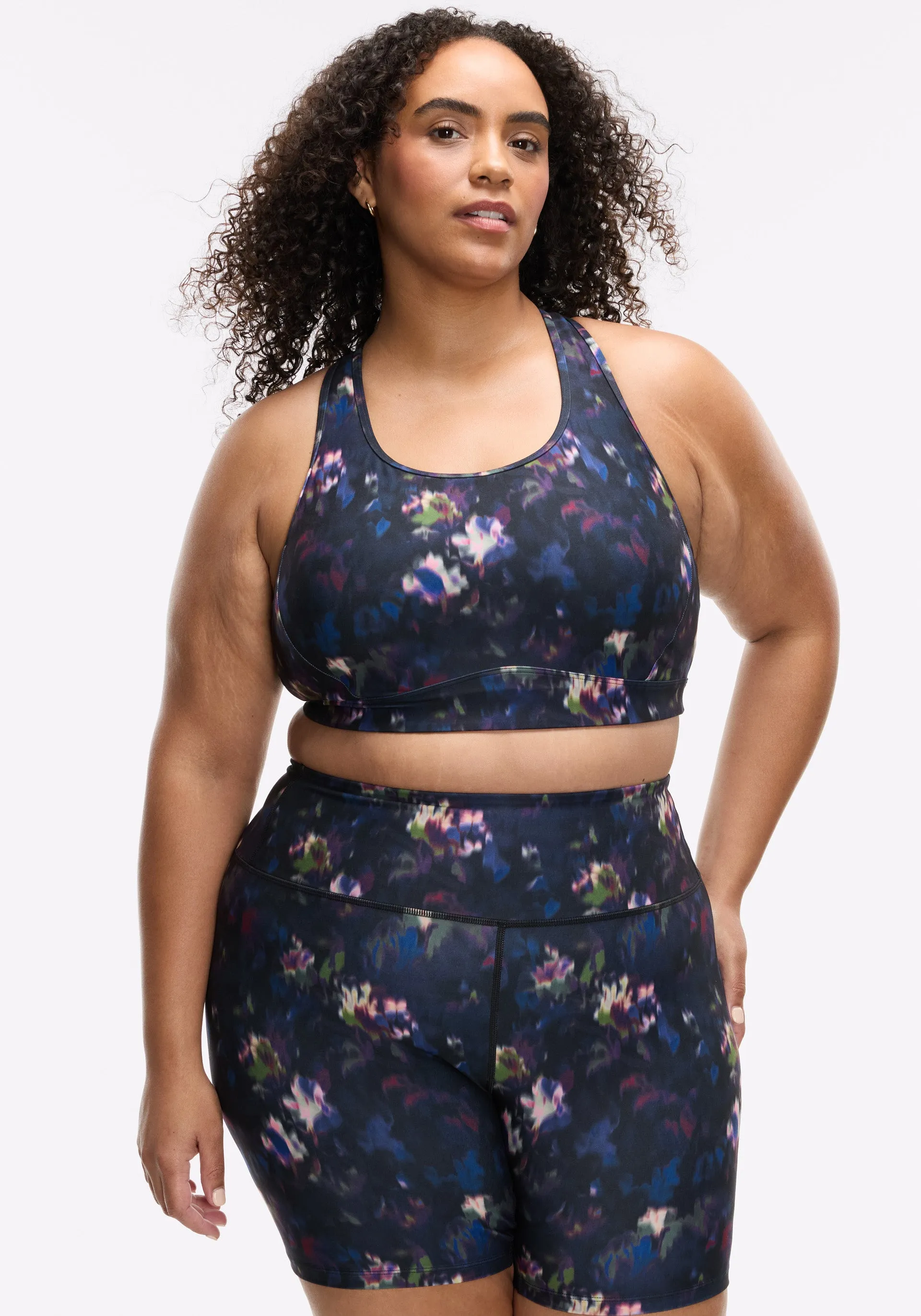 Reinforced stitching seams Cadent Mesh Racerback Bra