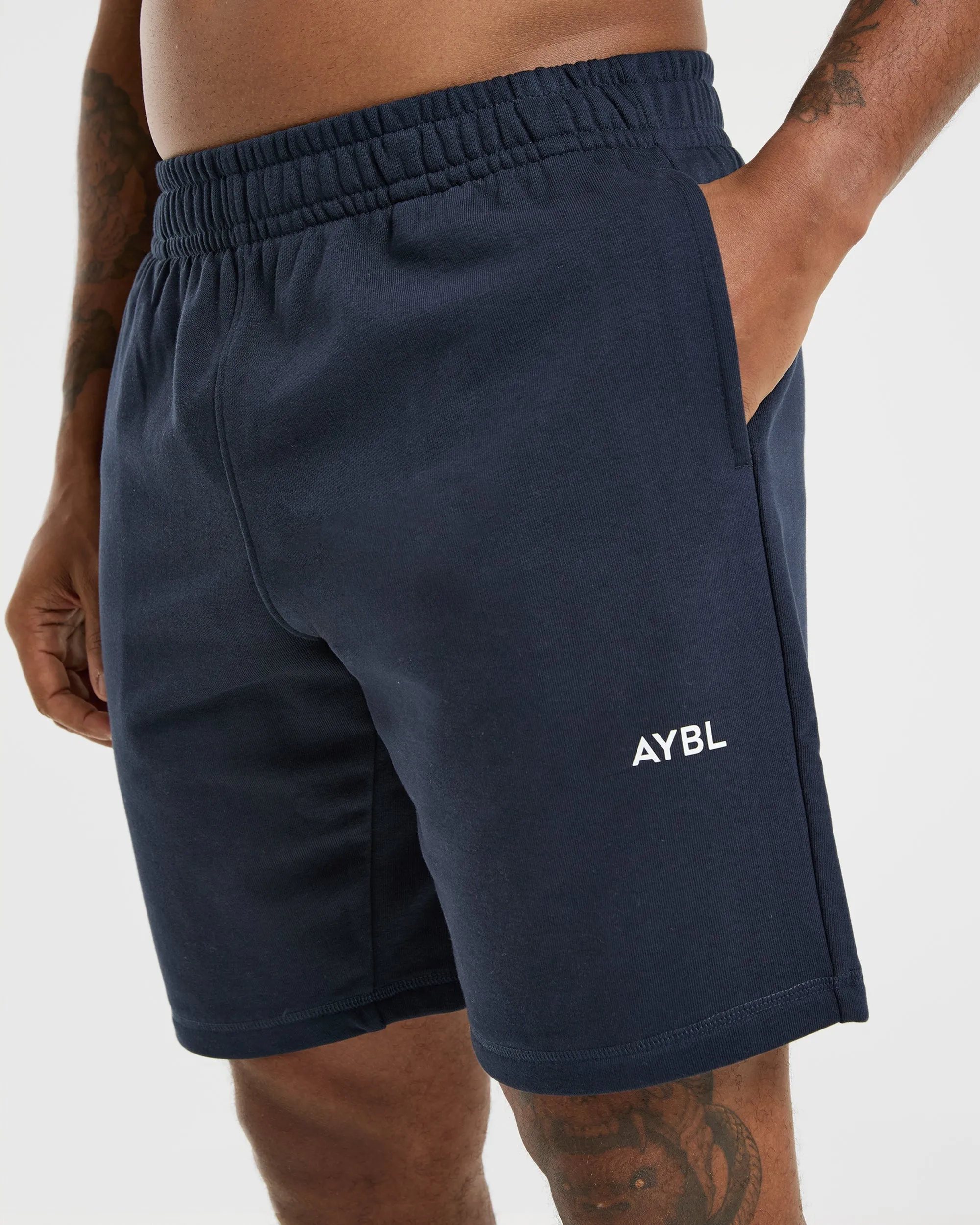 Anti Odor Technology Essential Lightweight 7" Shorts - Navy