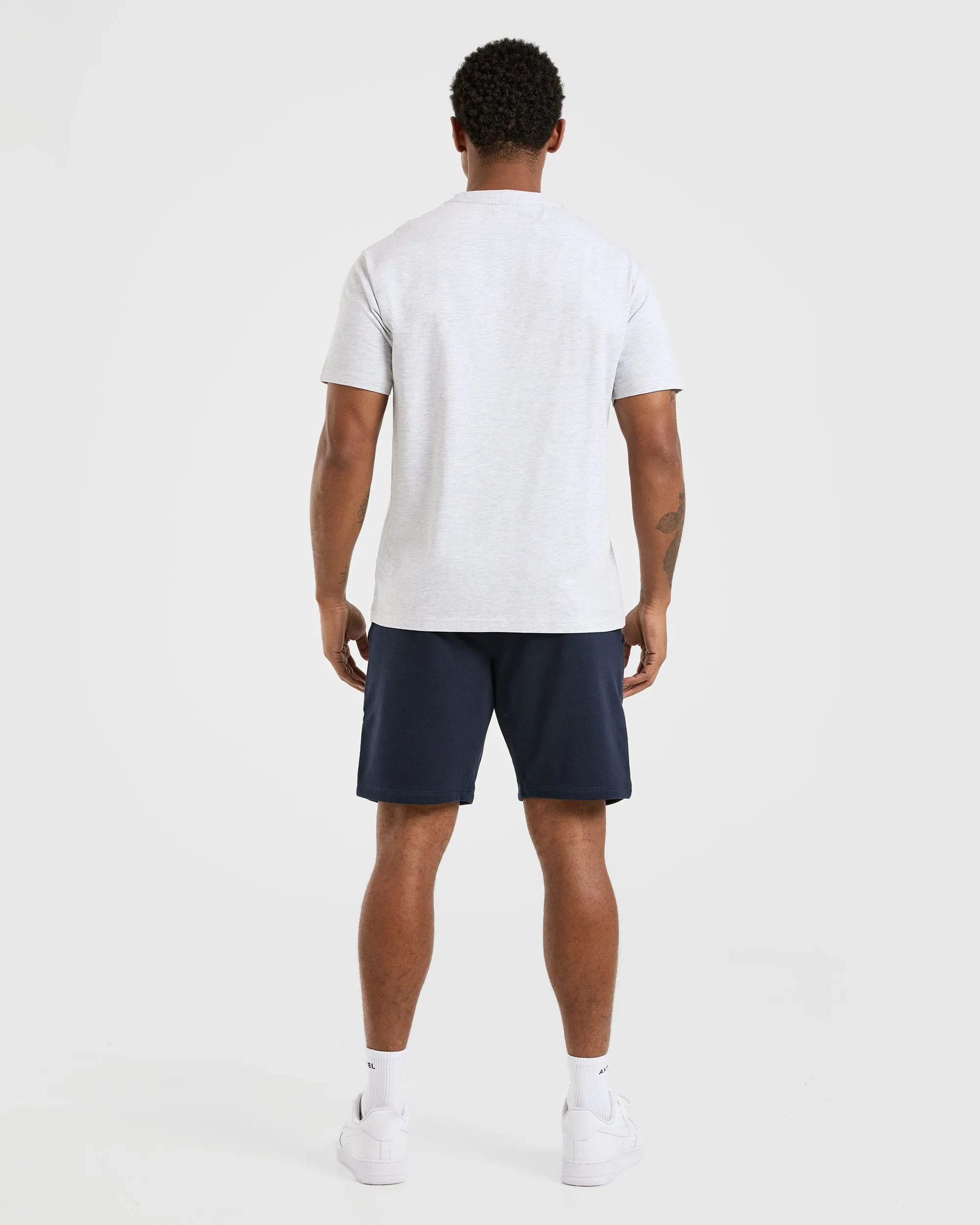 Essential Lightweight 7" Shorts - Navy Unisex Microfiber Blend Fabric