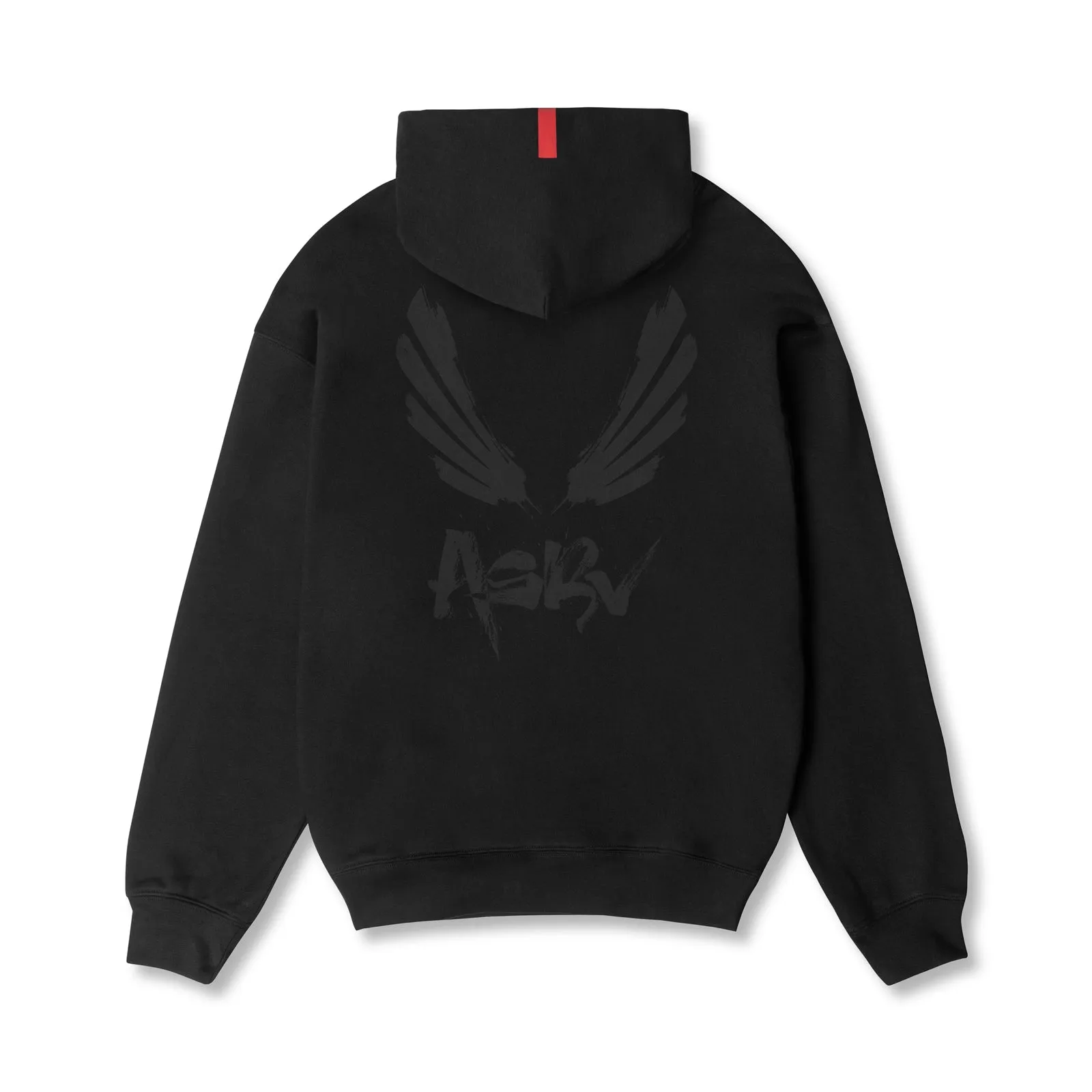 0874. Tech-Terry? Zip Pocket Hoodie - Black/Black "Brush Wings/ASRV" Color Variety Stretch Knit Construction