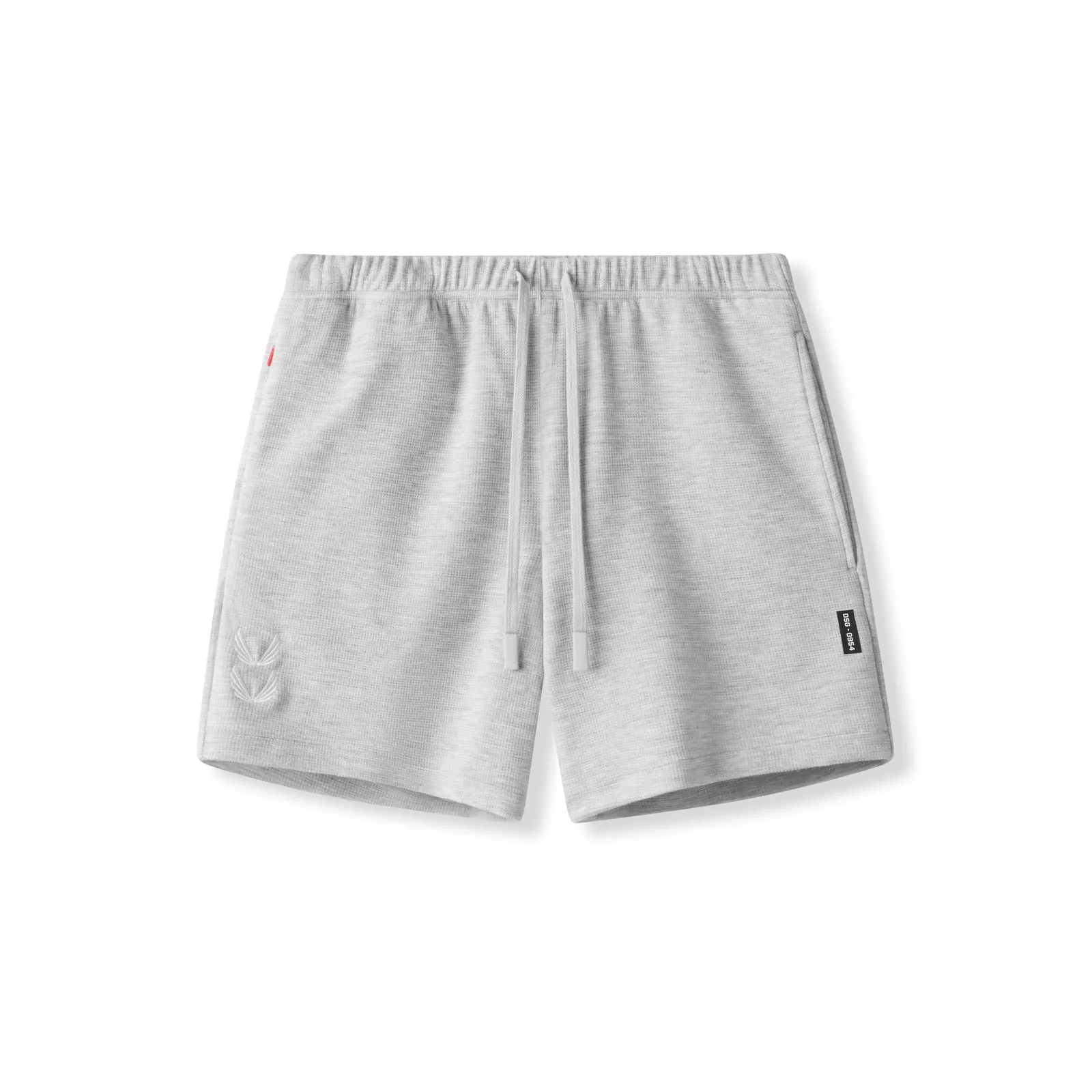 0954. Waffle Knit Sweat Short - Heather Grey Sandals