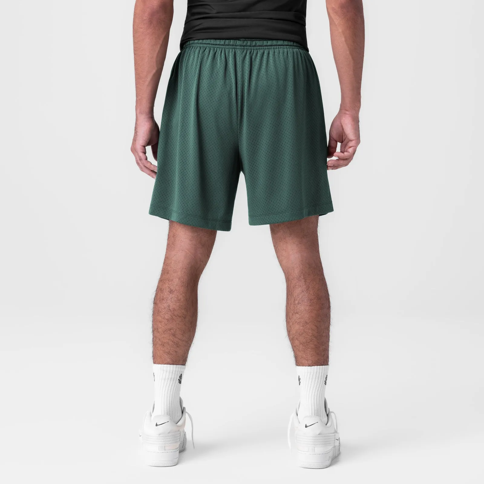 0988. Reversible 2-in-1 Short - Forest Green yoga clothing