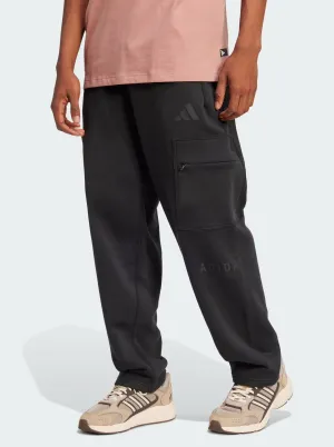 All SZN Fleece Graphic Loose Cargo Pants Stretch Fabric Technology