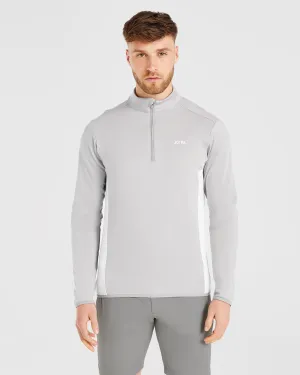 cool-toned Pockets Performance 1/4 Zip Pullover - Grey