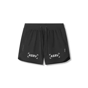 0751. Tetra-Lite? 5" Linerless Short - Black "White Bracket" floral shorts Weekend Casual