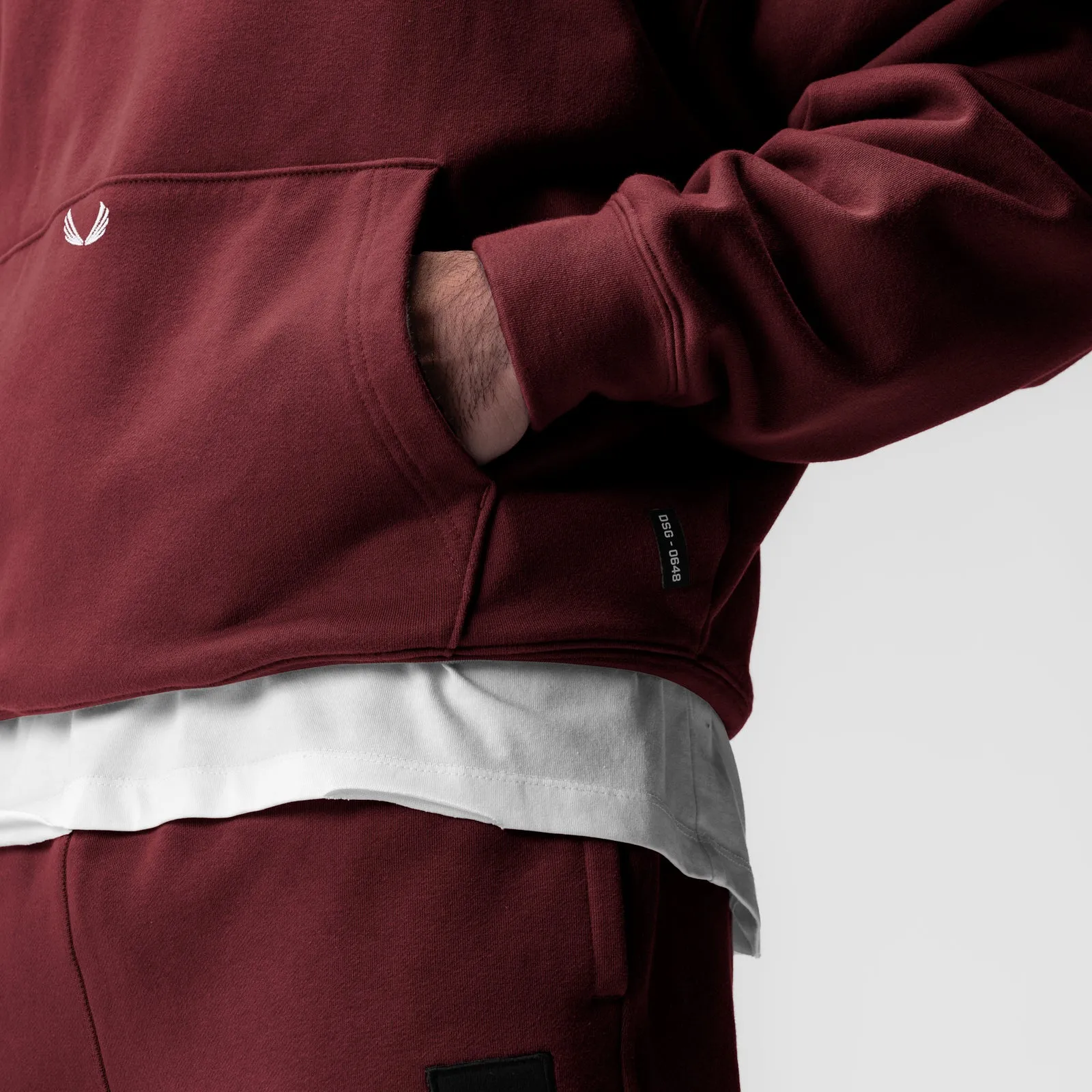 0648. Tech-Terry? Hoodie - Crimson Okapi like Timeless Street