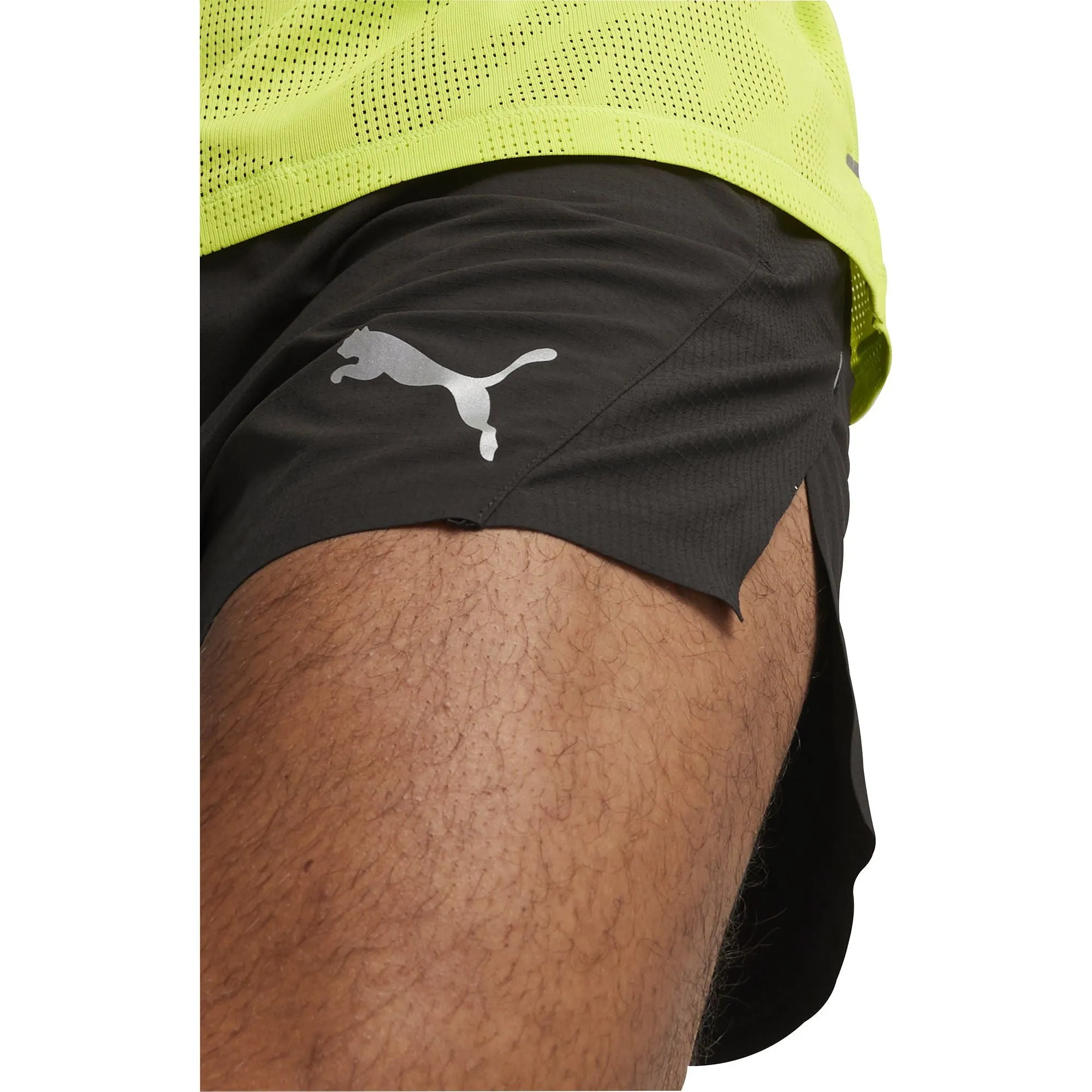 Puma Run Ultraweave Velocity 3 Inch Mens Running Shorts - Black Versatile Fit