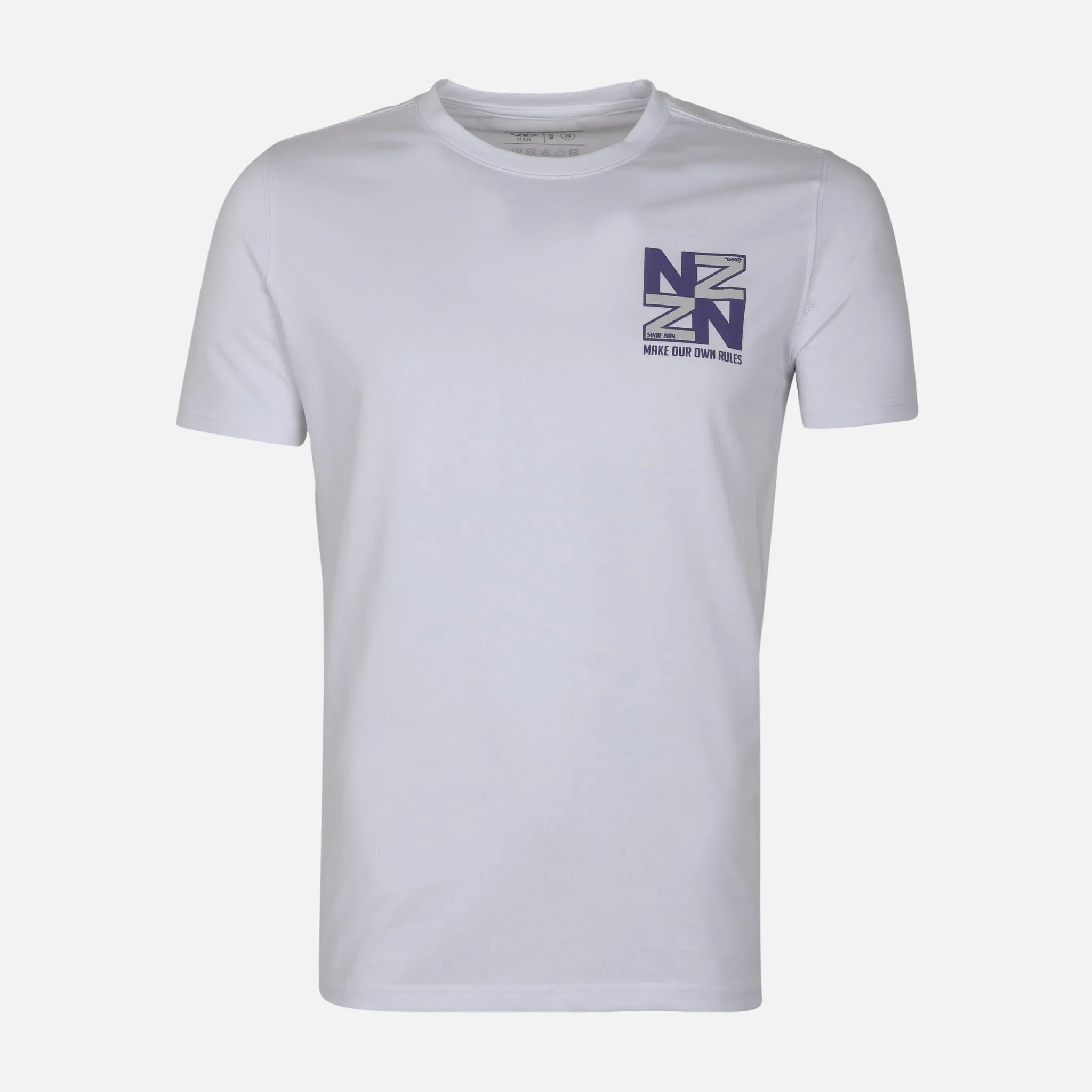 MEN T-SHIRT ROUND NECK Model Glow Airtight Zipper