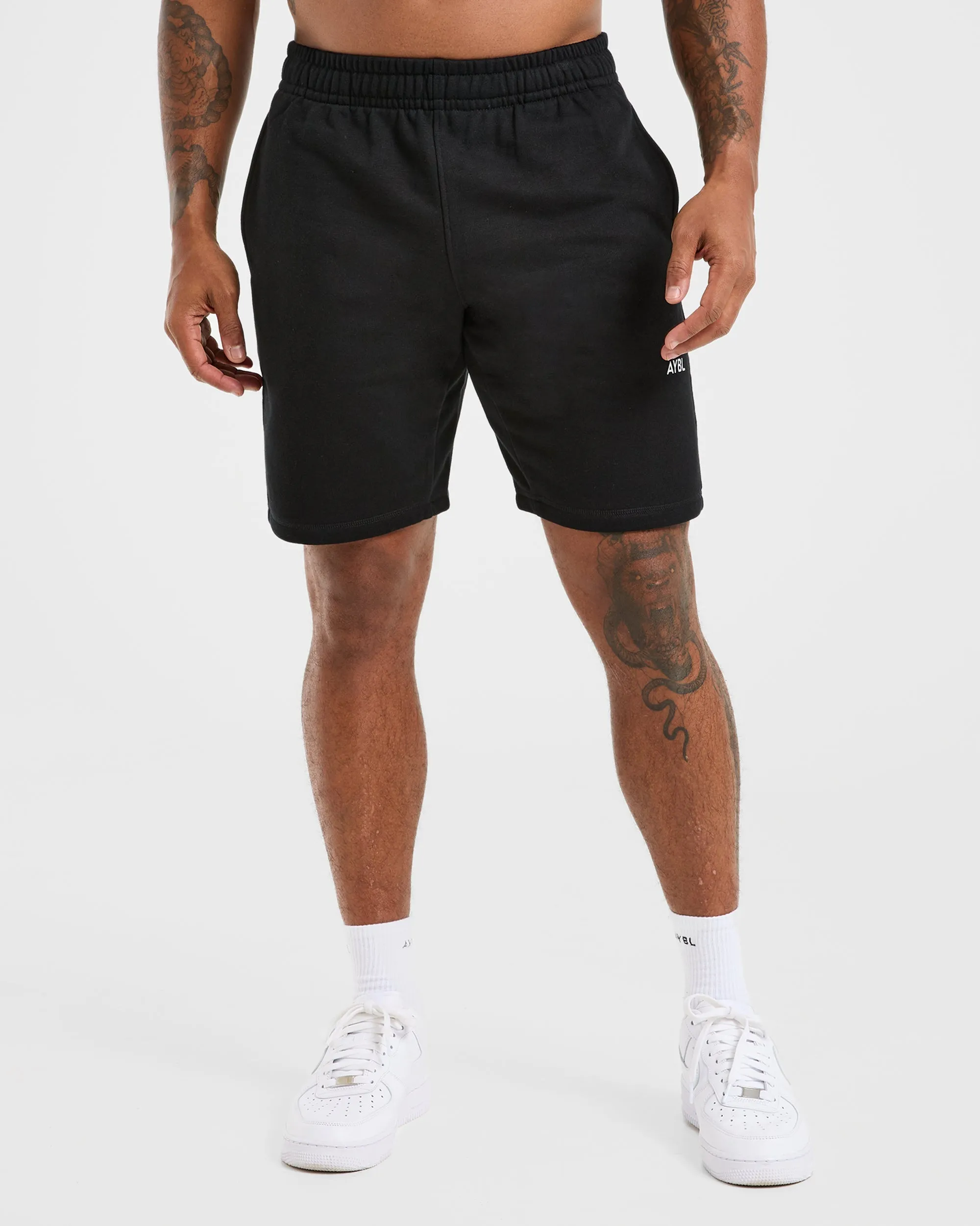 Essential Lightweight 7" Shorts - Black Durable Weave Adjustable drawstring