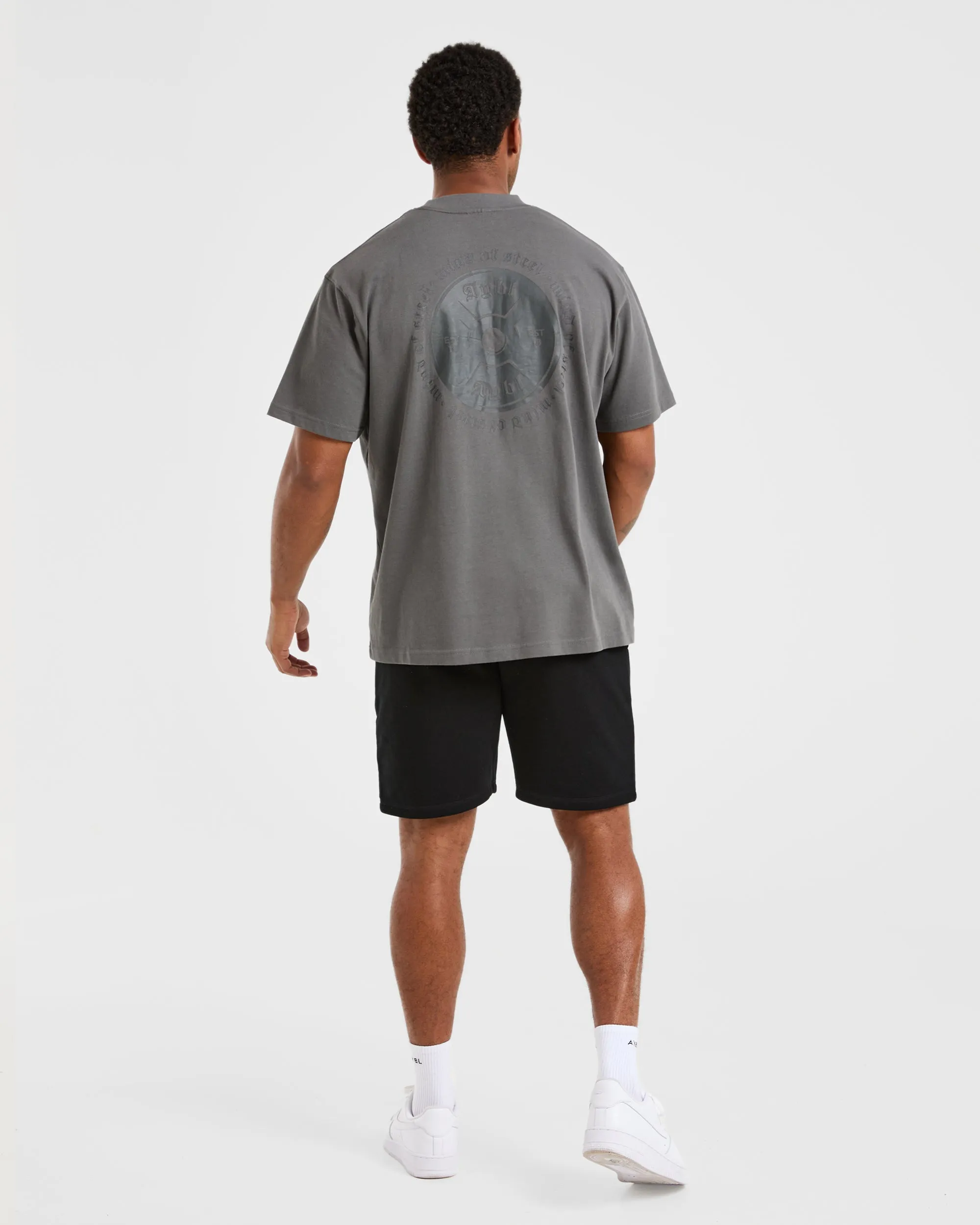 Essential Lightweight 7" Shorts - Black Patchwork Design