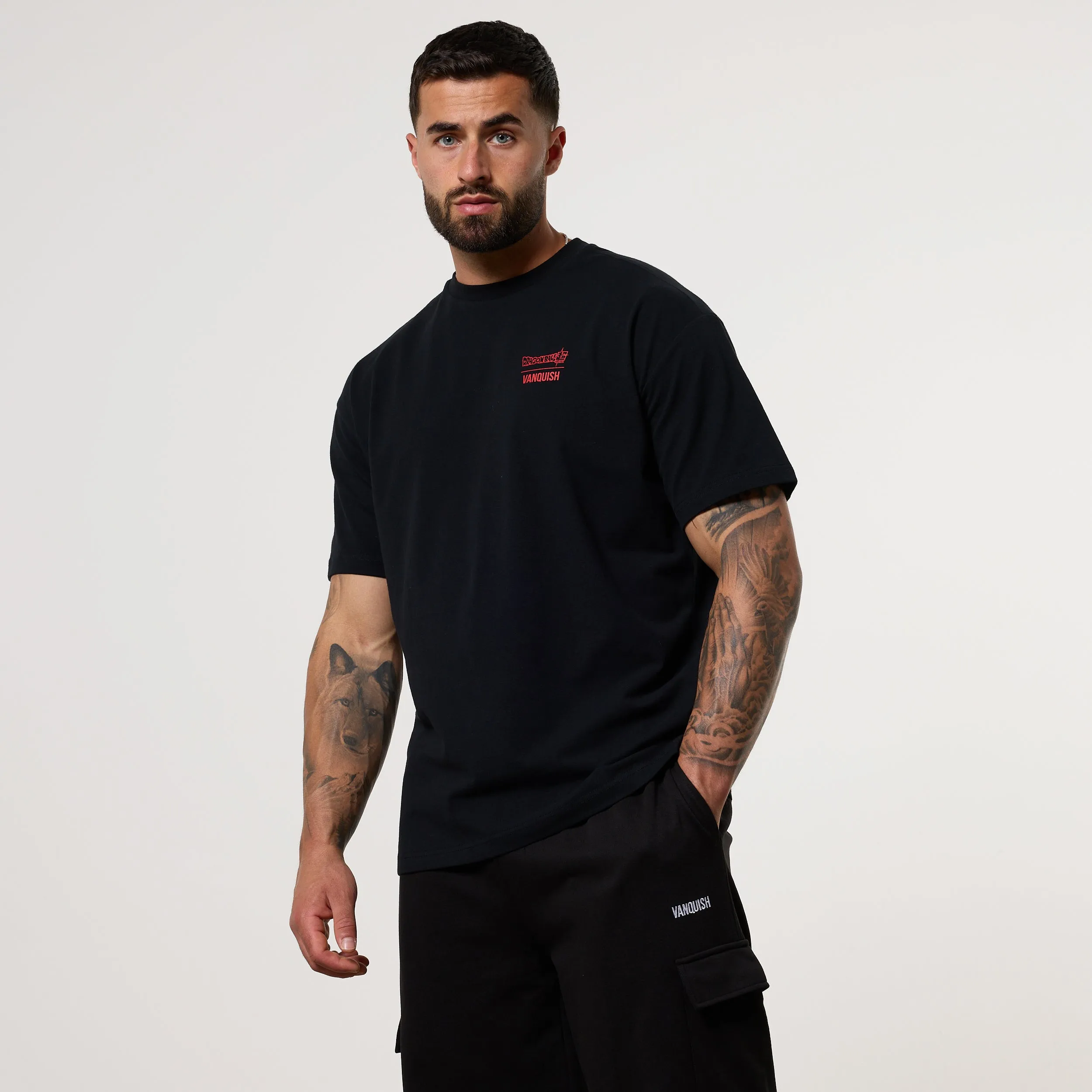 Vanquish DBS Trunks Black T-Shirt Reinforced Neckline Office Attire