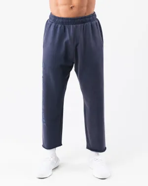 Timeless Look Frayed hem Sunfade Pant - Nocturnal