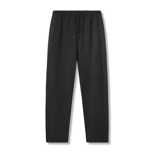 NonChafingEdges Travel Fit 0957. Waffle Knit Relaxed Sweatpant - Black/Black
