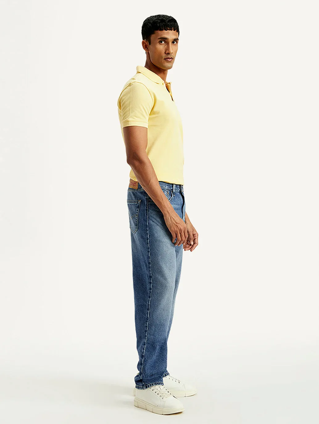 Eco Friendly Dye Process Neutral Choice Men's 568 Blue Loose Fit Mid Rise Jeans