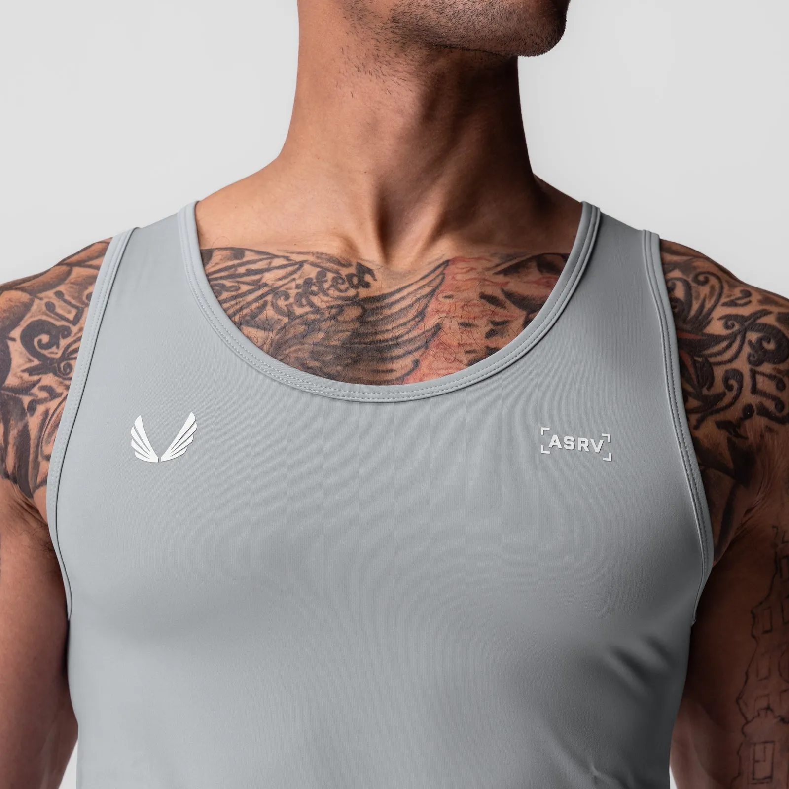 high pressure situation Training Outfit 0985. WarpFlexx-Lite? Slim Tank - Slate Grey