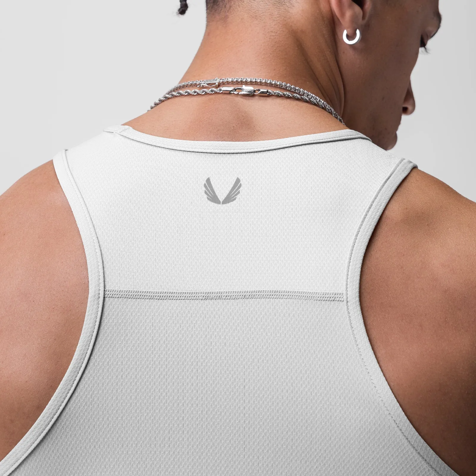 0754. AeroSilver? Training Singlet - White difficult to transport Durable Binding