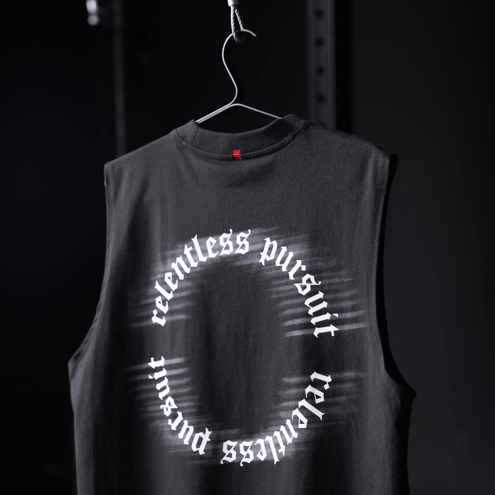 horizontal Active Lifestyle 0807. Tech Essential? Relaxed Cutoff - Black "RP Blur"
