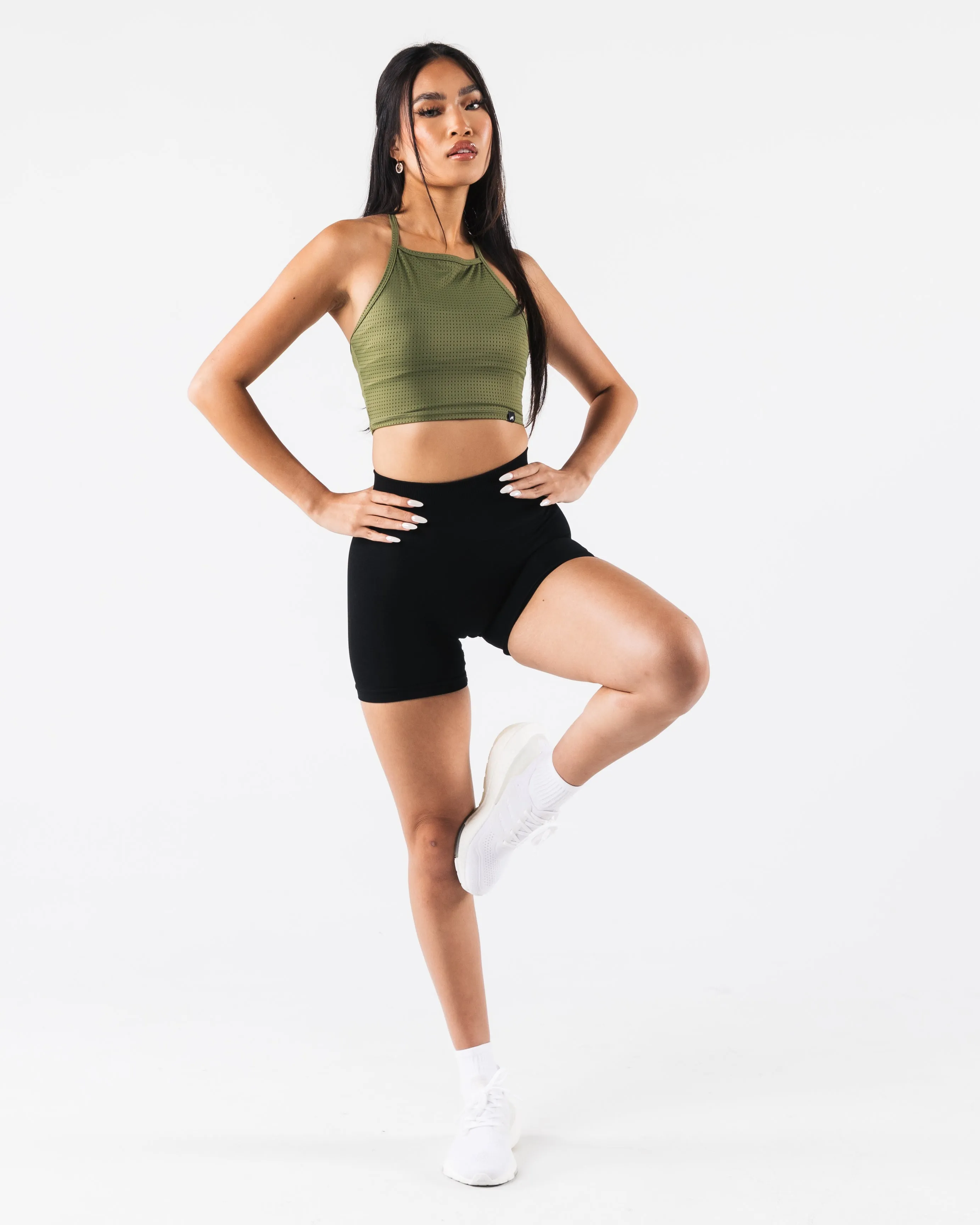 Margo Mesh Tank - Agave Support - providing airborne