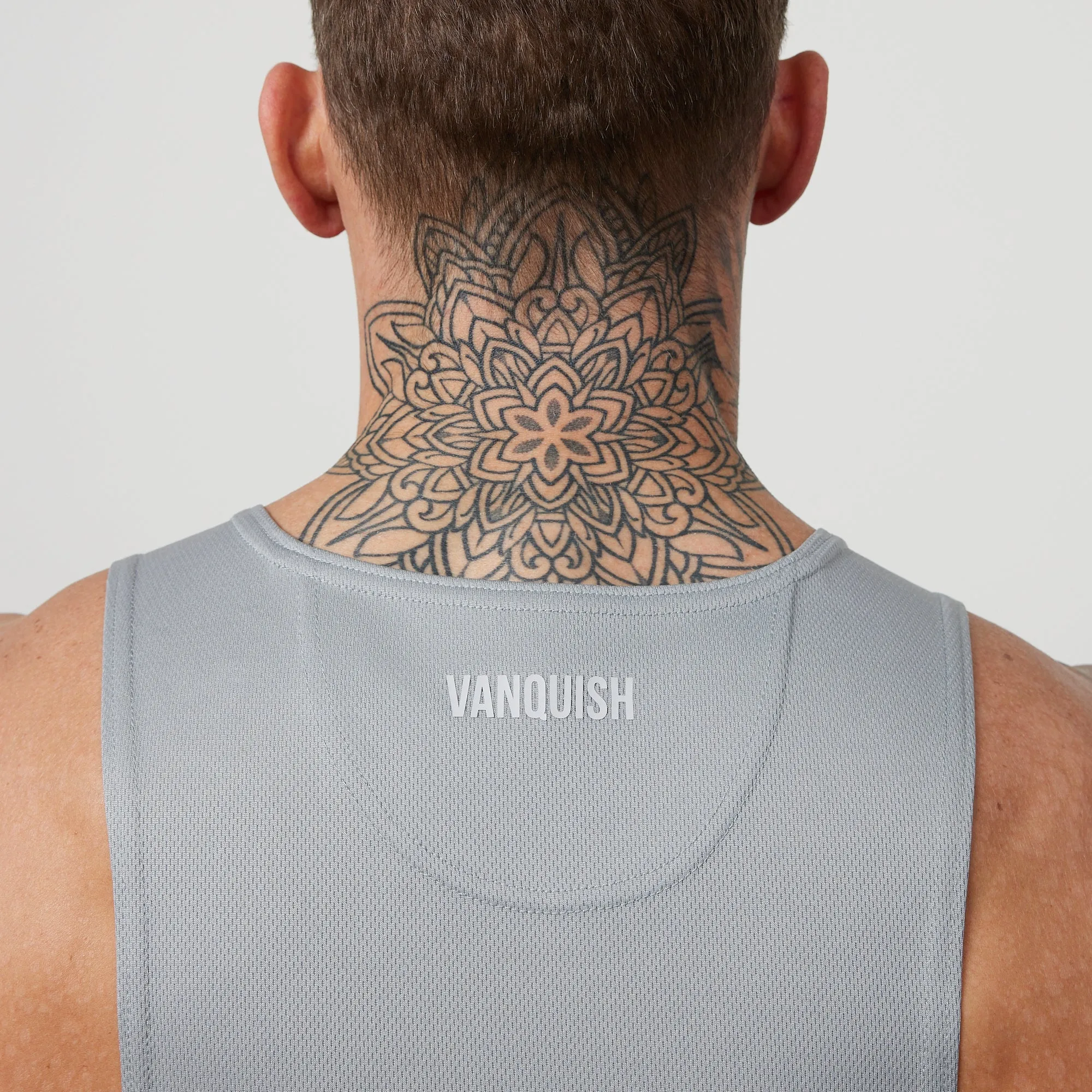 easy to transport law enforcement Vanquish Essential Steel Grey Performance Tank Top