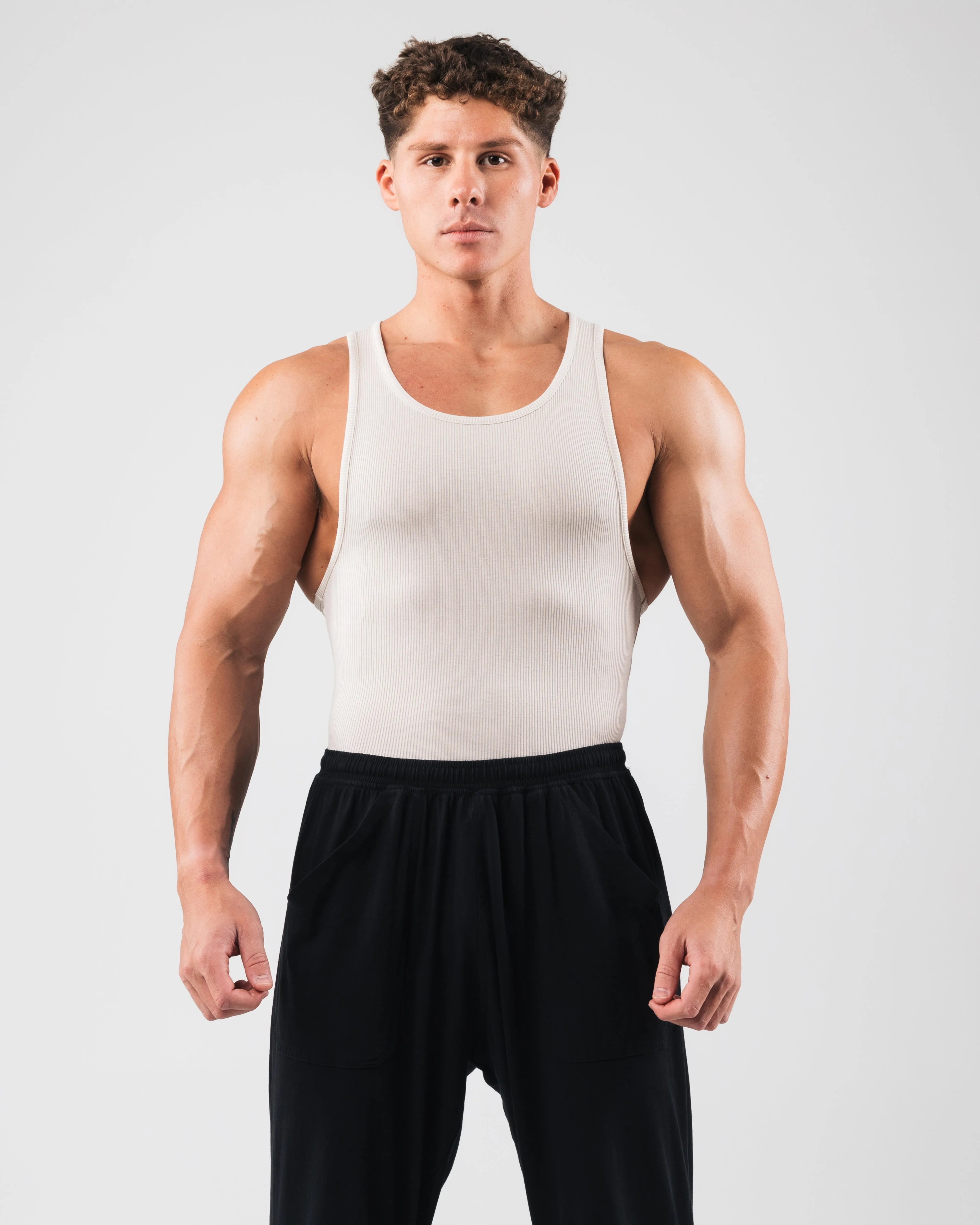 small - scale proven Zero Ribbed Tank 2pk - Cream