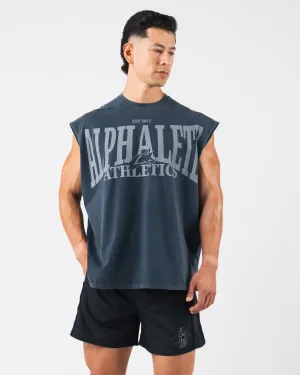Corrosion - resistant good sealing Vintage Muscle Tank - Deep Navy