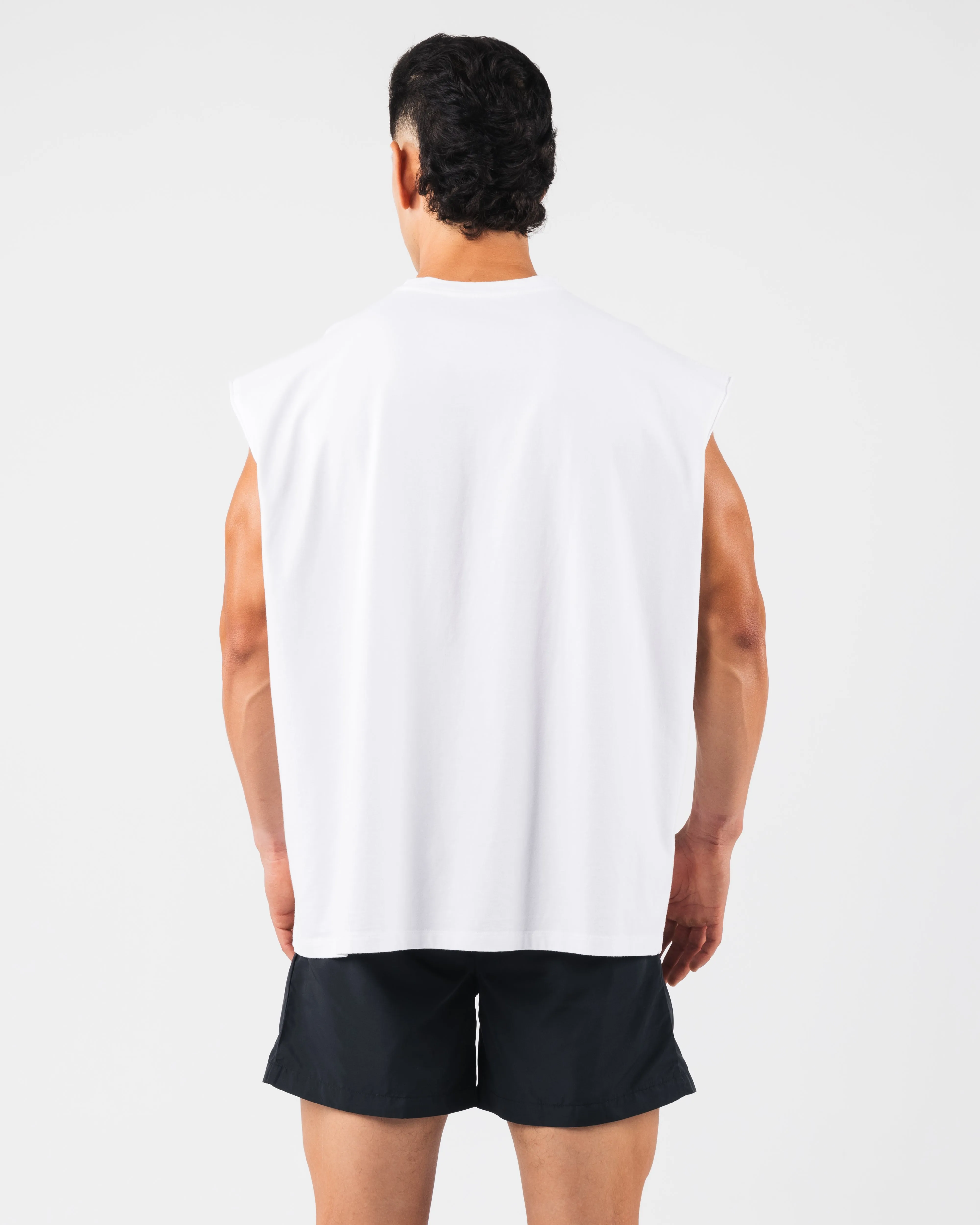 Vintage Muscle Tank - White high - efficiency operation