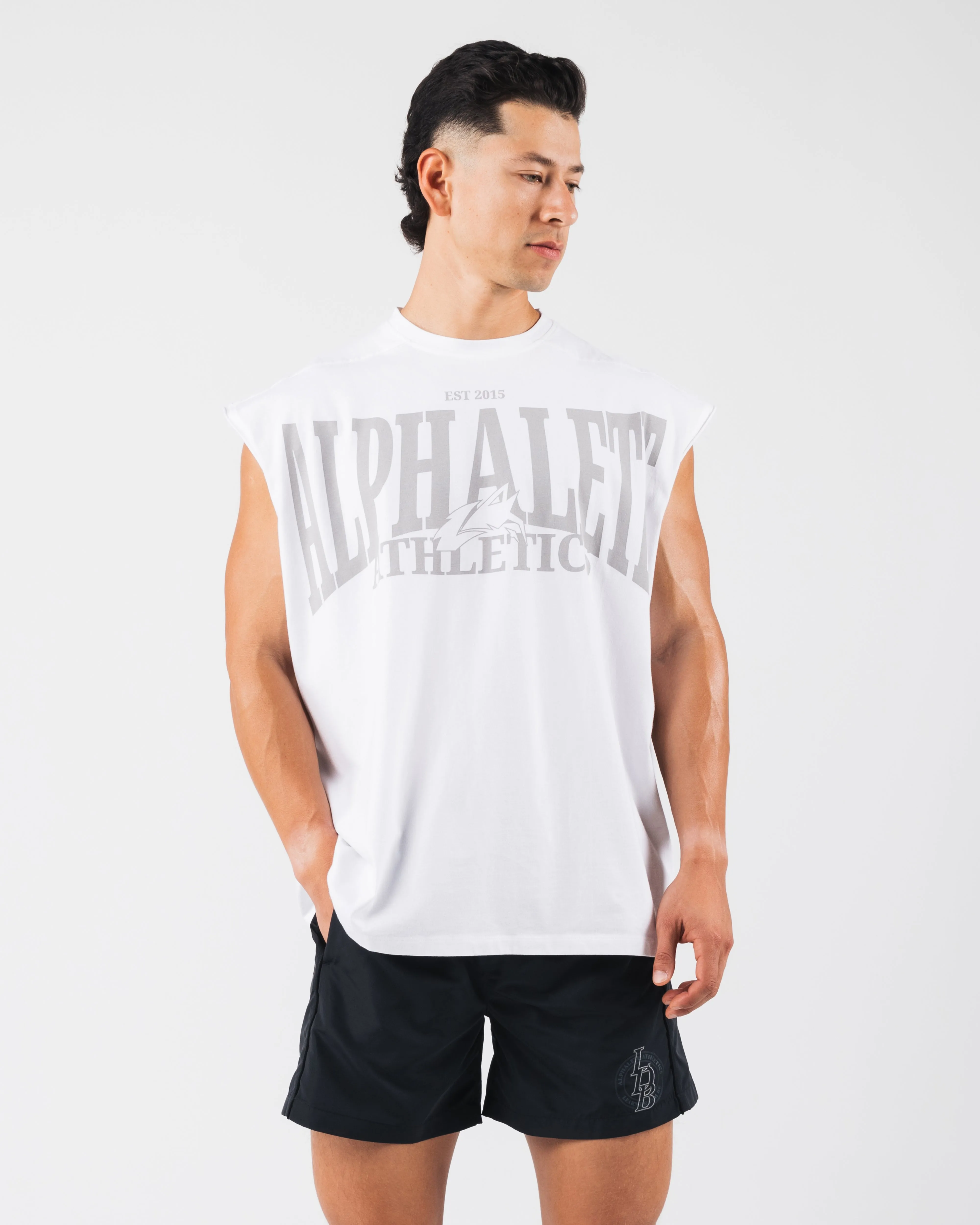 Vintage Muscle Tank - White Museum - displayable